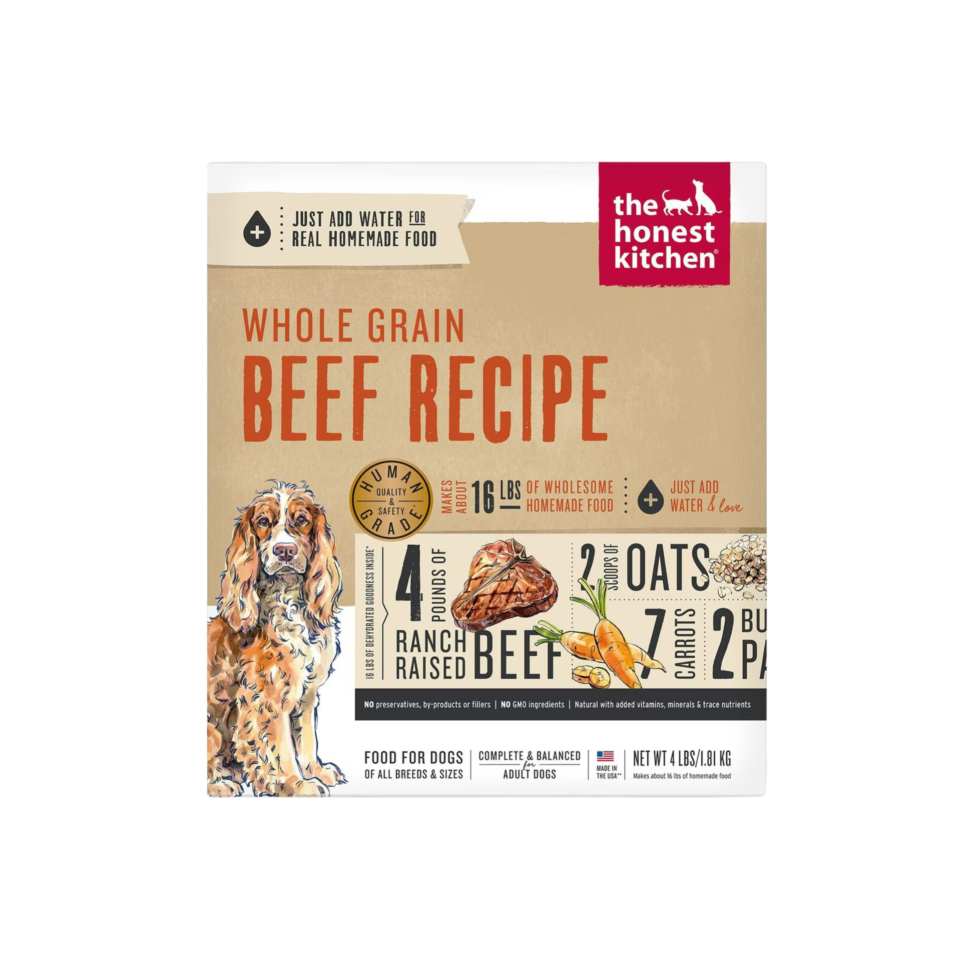 The Honest Kitchen Dehydrated Whole Grain Beef Dog Food