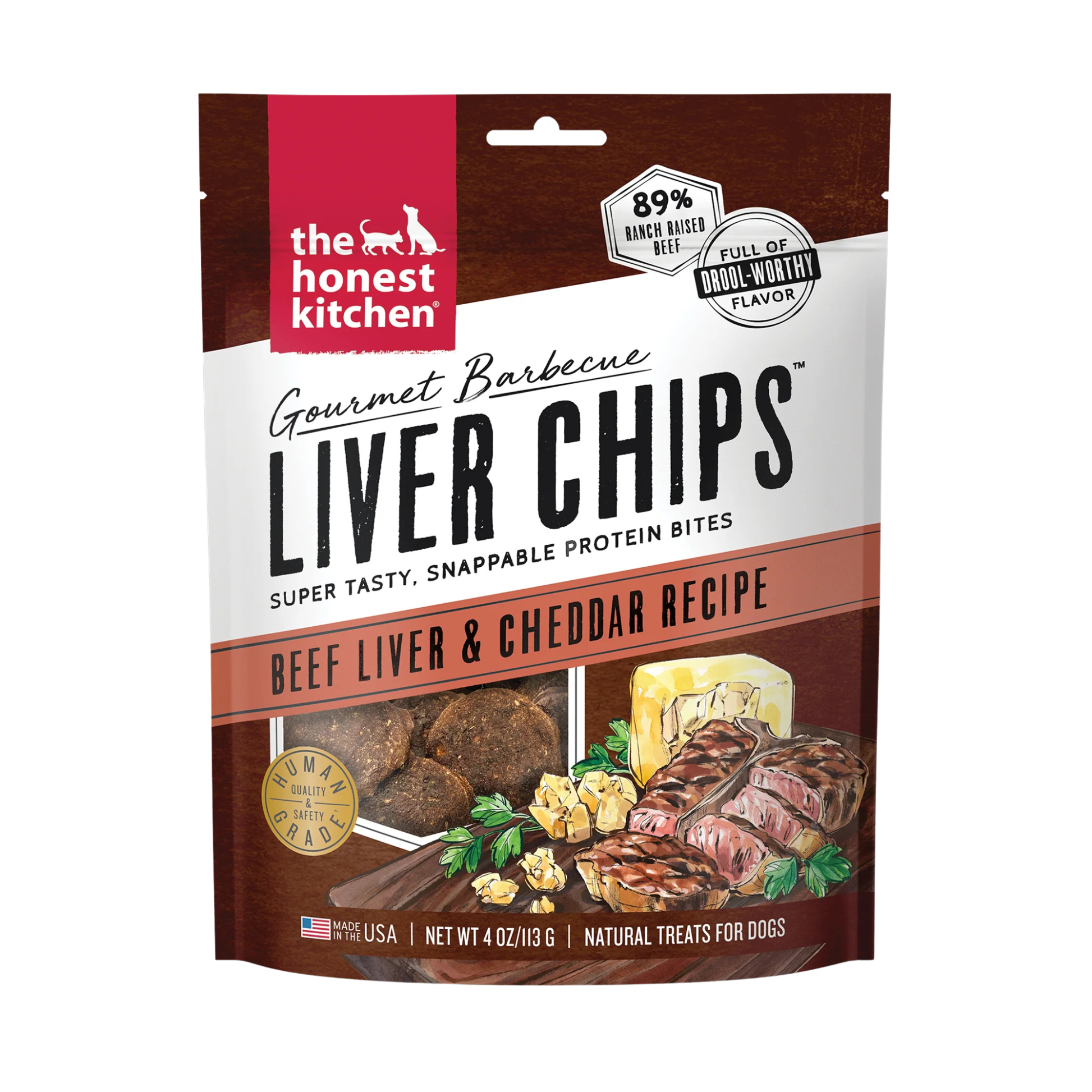 The Honest Kitchen Gourmet Barbecue Liver Chips for Dogs