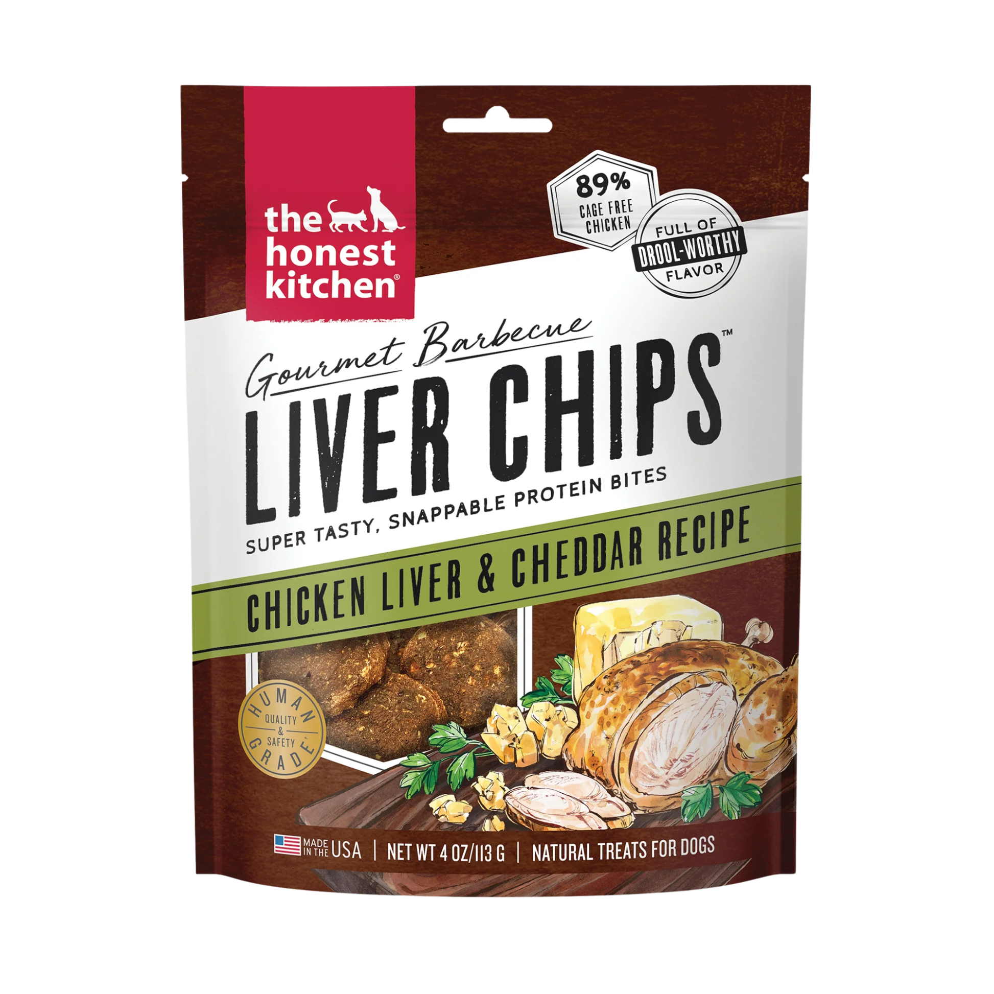 The Honest Kitchen Gourmet Barbecue Liver Chips for Dogs