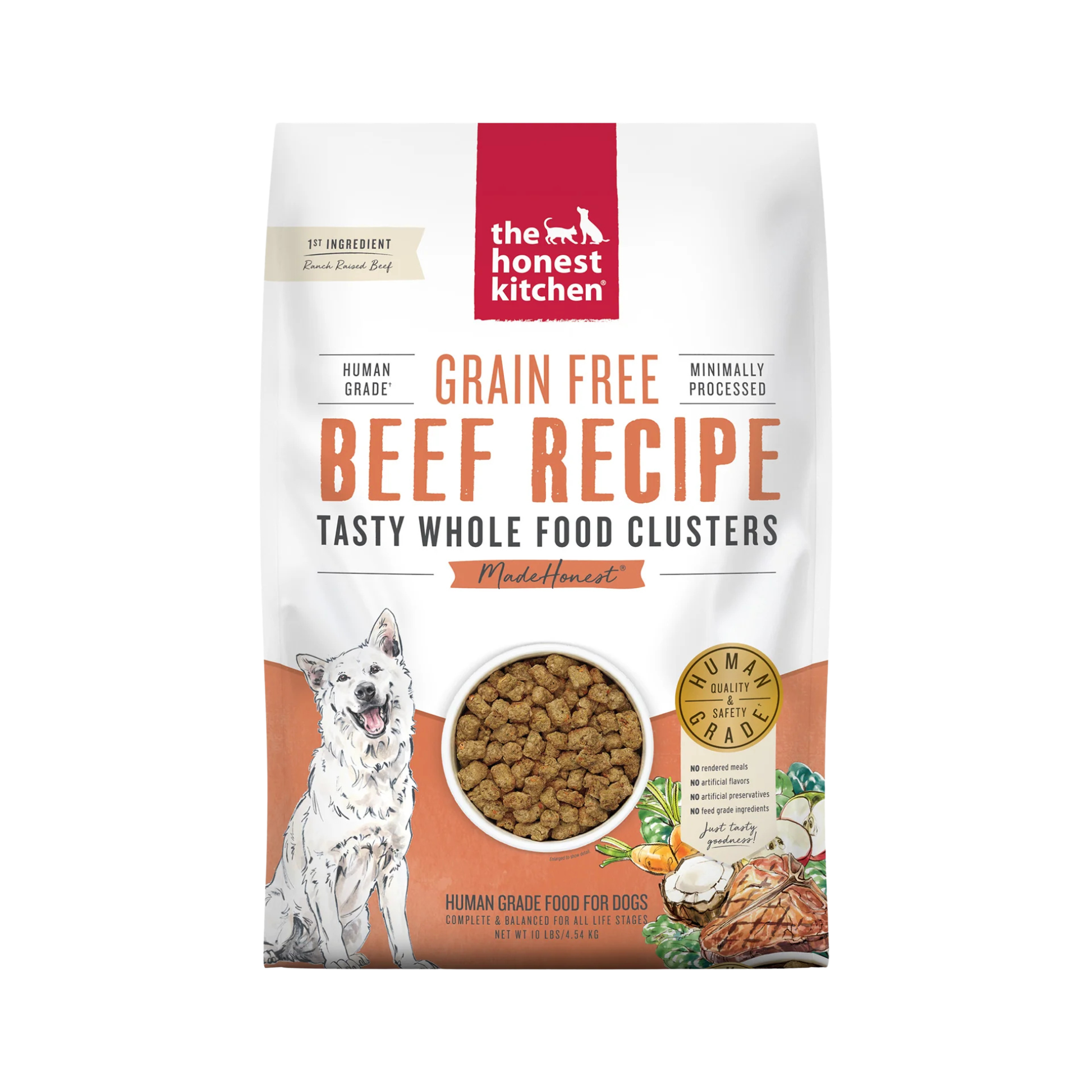 The Honest Kitchen Grain Free Beef Clusters Dry Dog Food