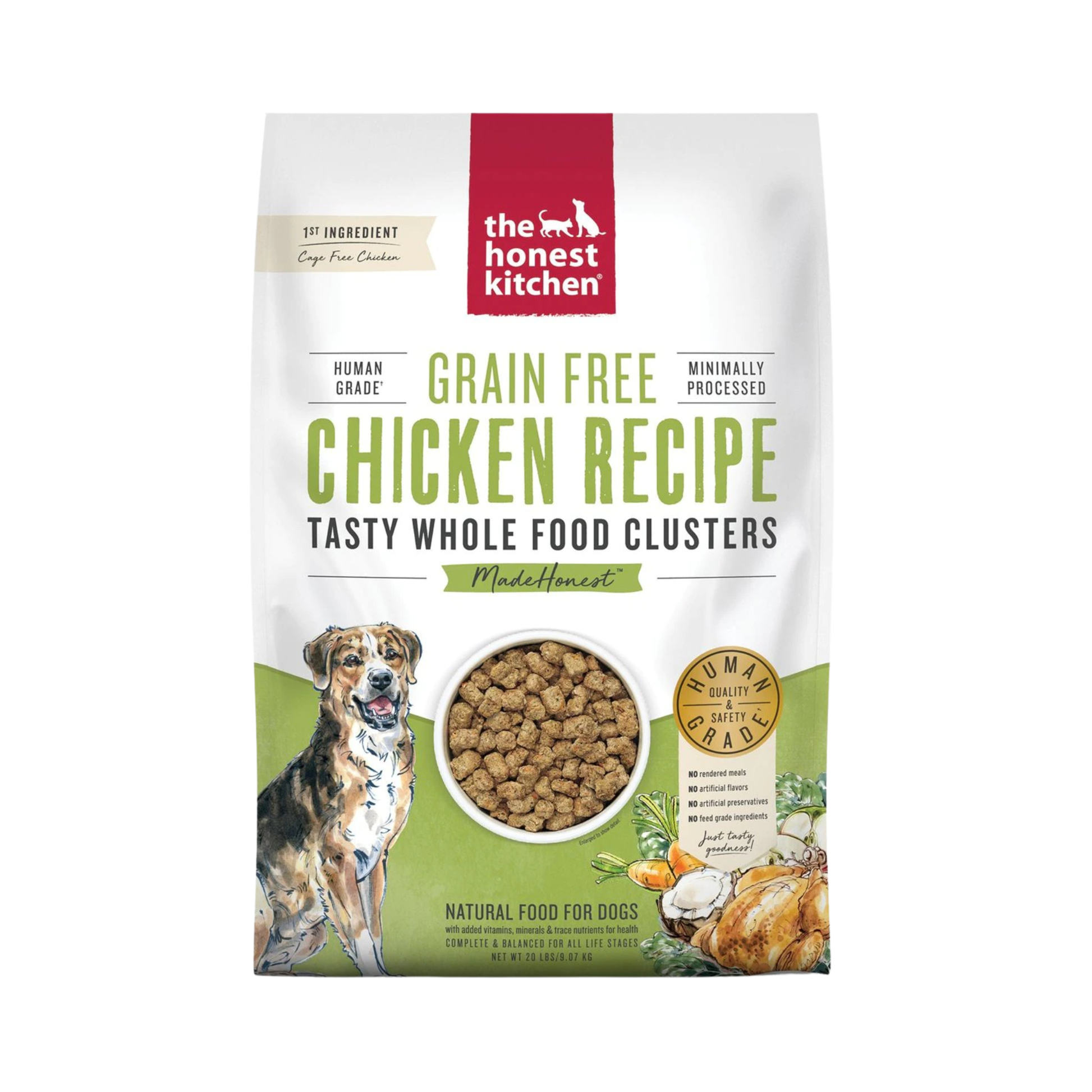 The Honest Kitchen Grain Free Chicken Clusters Dry Dog Food