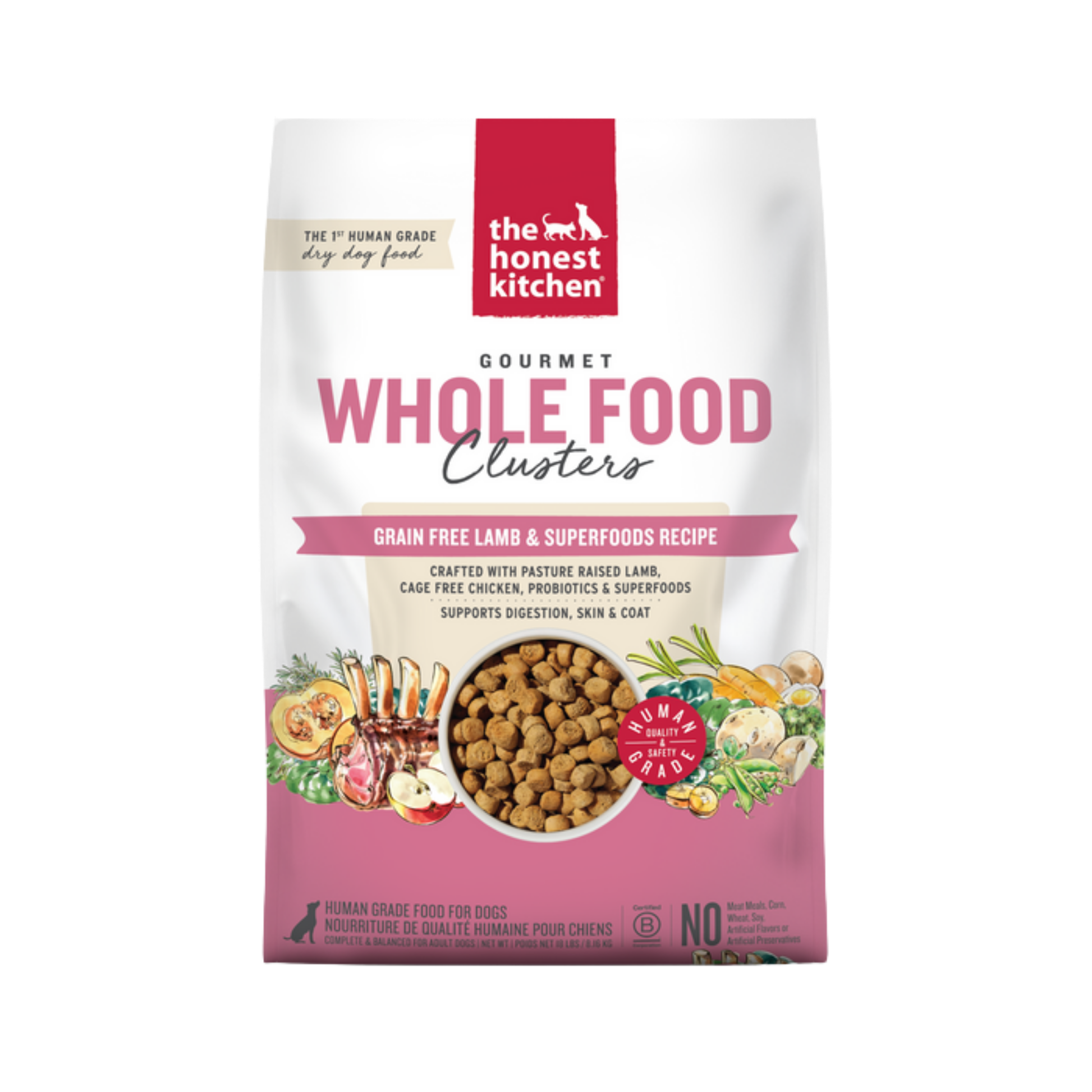 The Honest Kitchen Grain Free Lamb Clusters Dry Dog Food