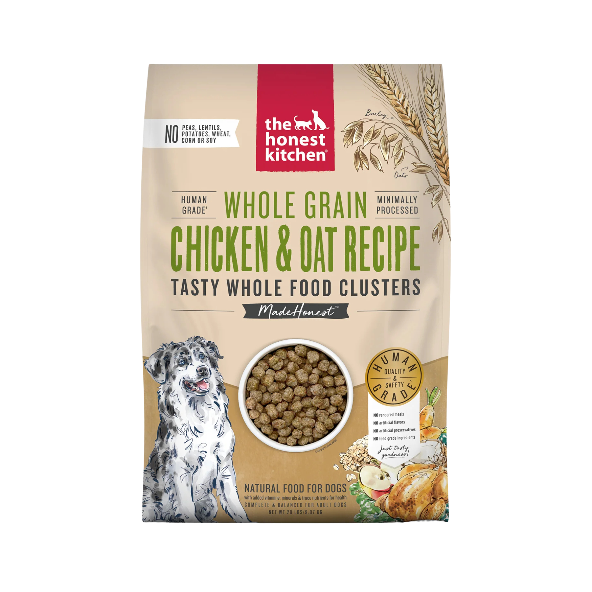 The Honest Kitchen Whole Grain Chicken Clusters Dry Dog Food