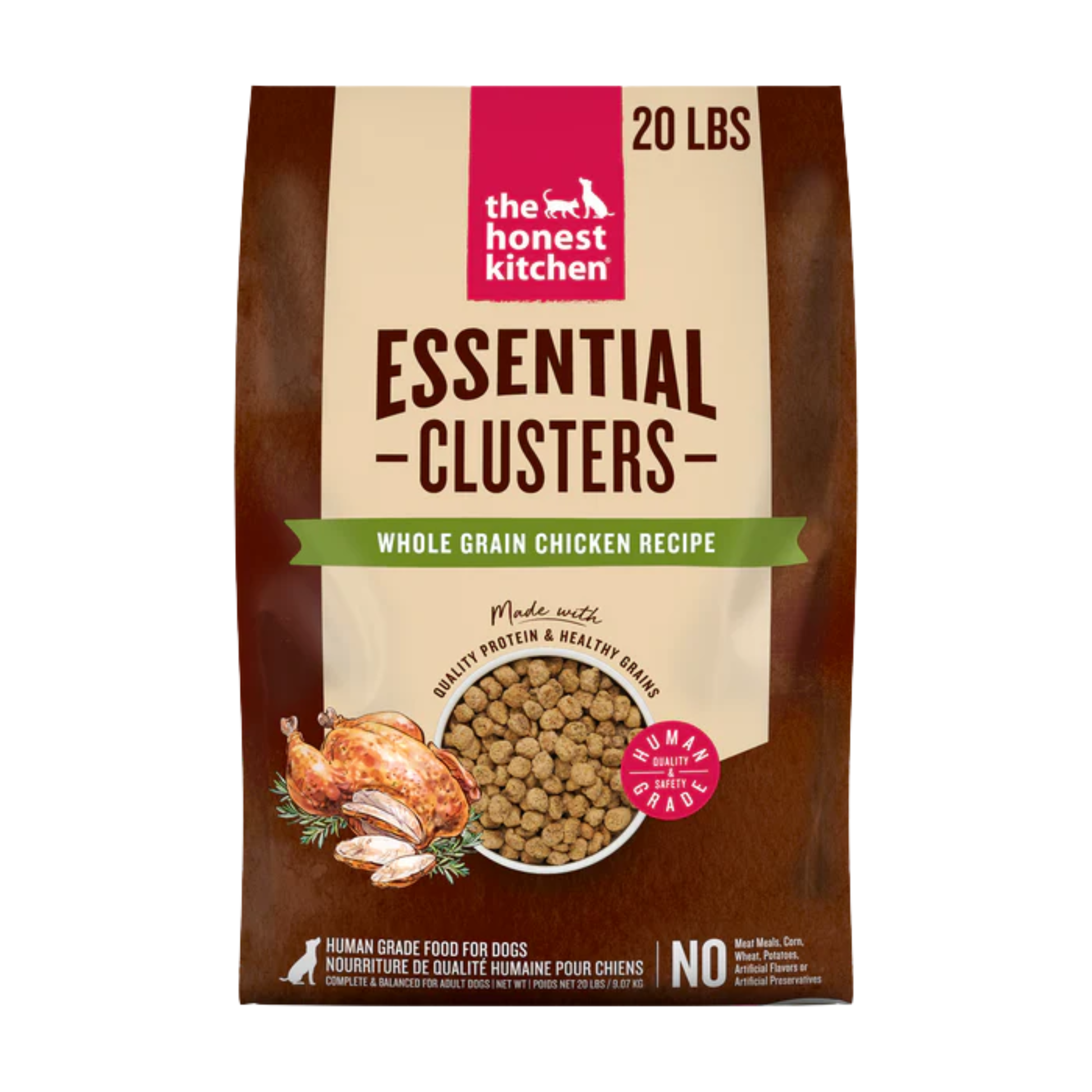 The Honest Kitchen Whole Grain Chicken Essential Clusters Dry Dog Food