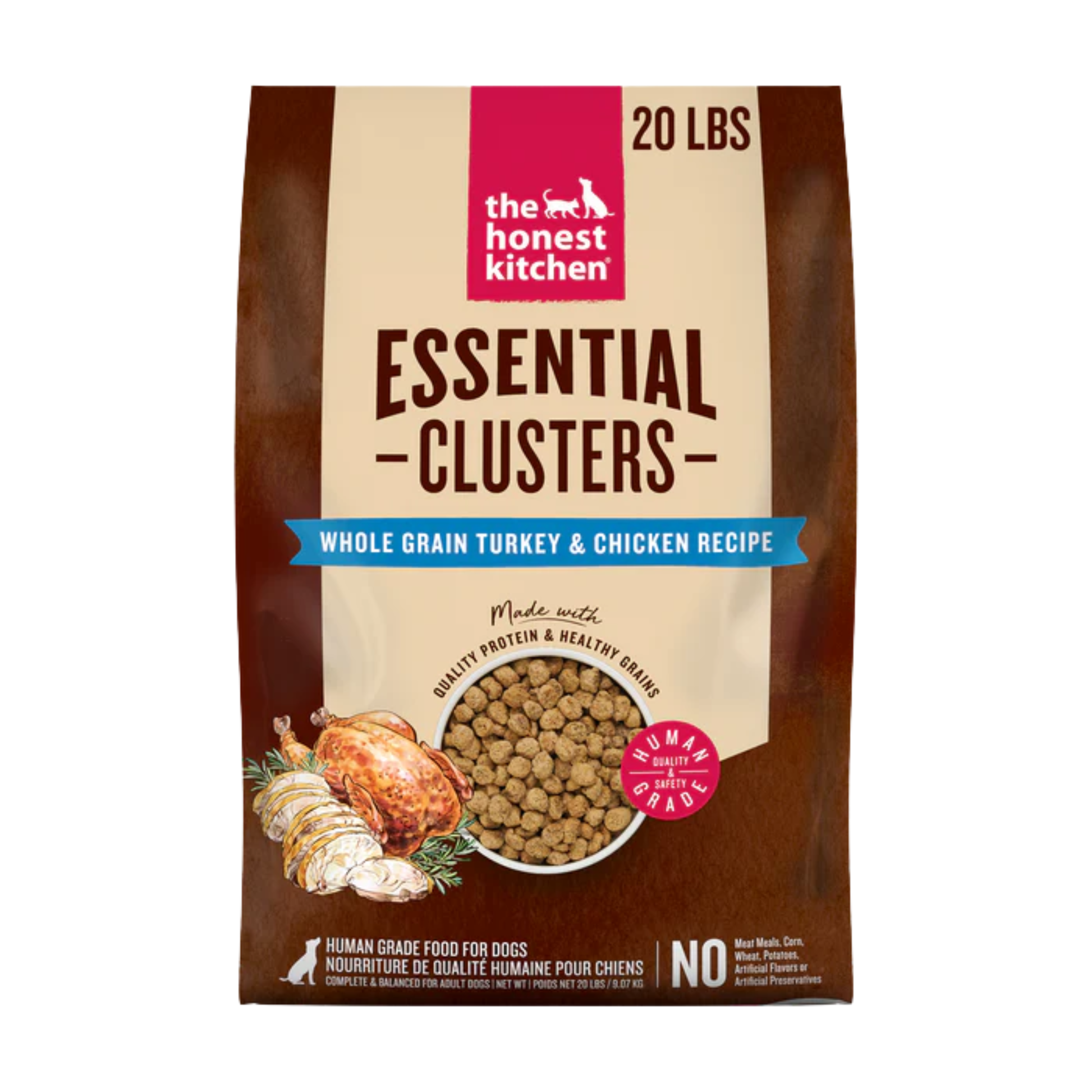 The Honest Kitchen Whole Grain Turkey & Chicken Essential Clusters Dry Dog Food