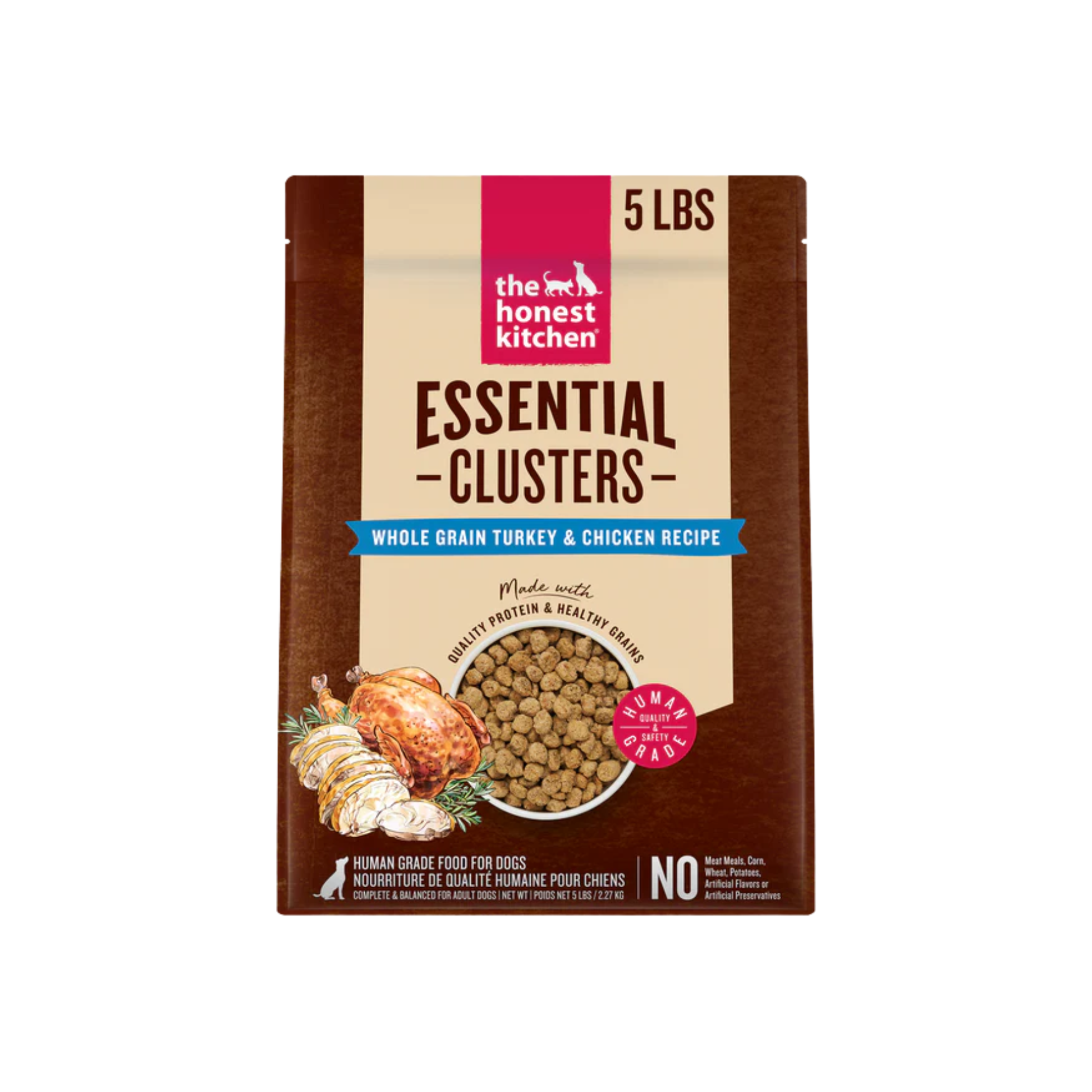 The Honest Kitchen Whole Grain Turkey & Chicken Essential Clusters Dry Dog Food