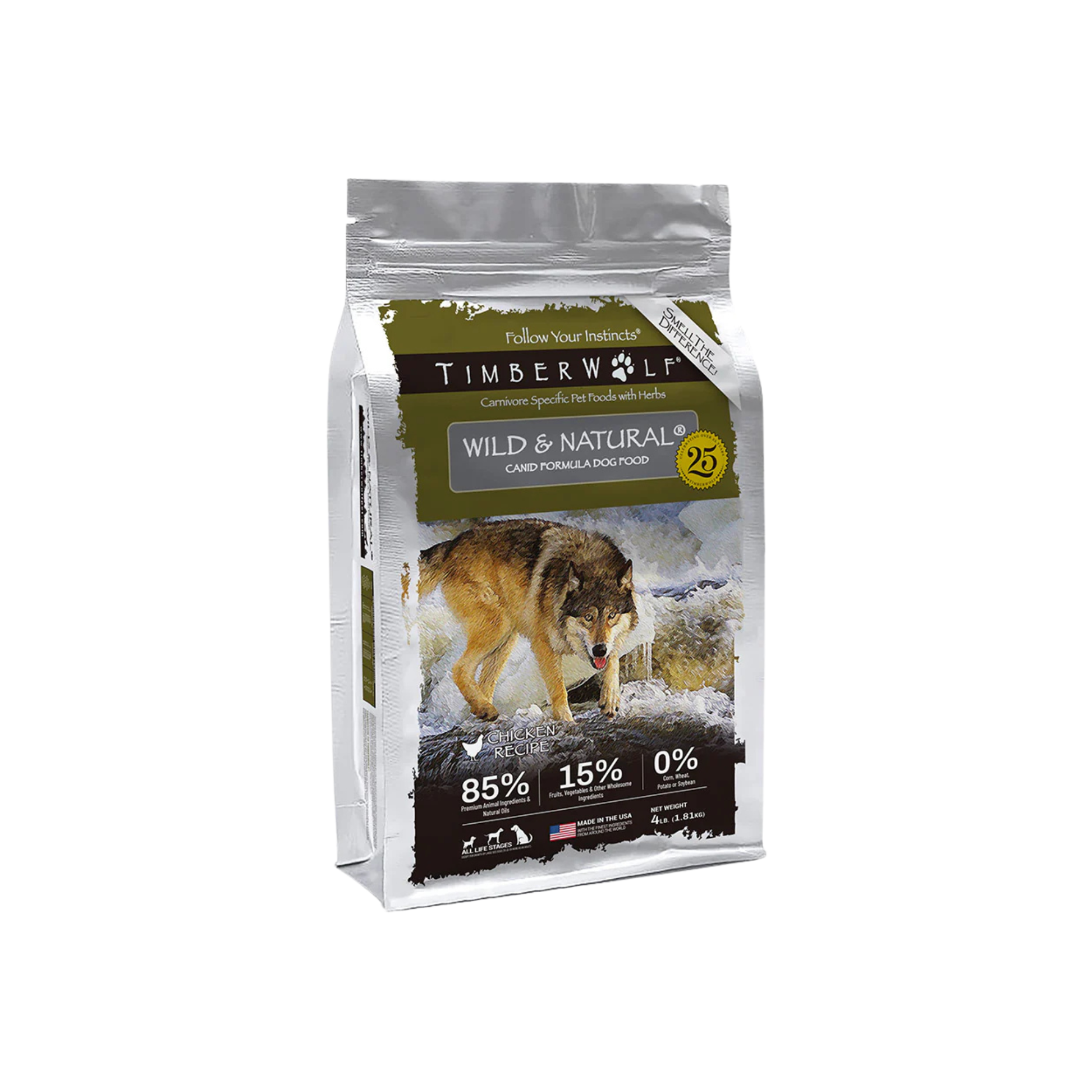 Timberwolf Wild & Natural Chicken Recipe Dry Dog Food
