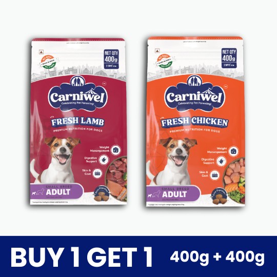 Carniwel Fresh Lamb and Fresh Chicken Dog Food, Adult | Small Breed (Pack of 2)