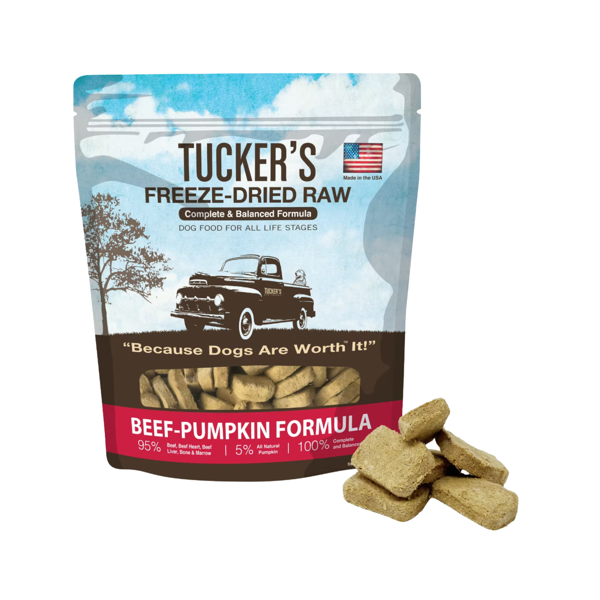 Tucker's Freeze-Dried Raw Beef & Pumpkin Formula for Dogs
