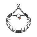 Sprenger ULTRA-PLUS Training Collar with Center Plate, Assembly Chain, and Swivel Ring - Stainless Steel Black