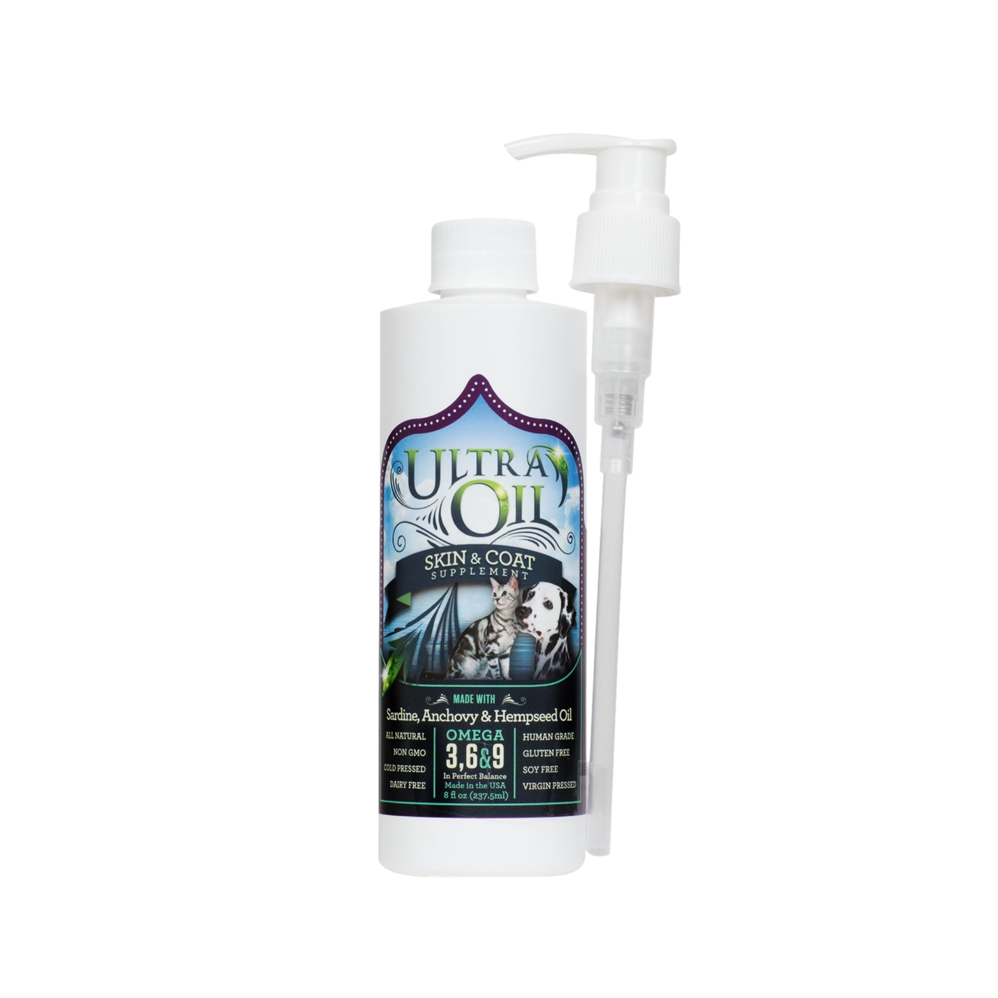 Ultra Oil Skin and Coat Supplement For Dogs and Cats