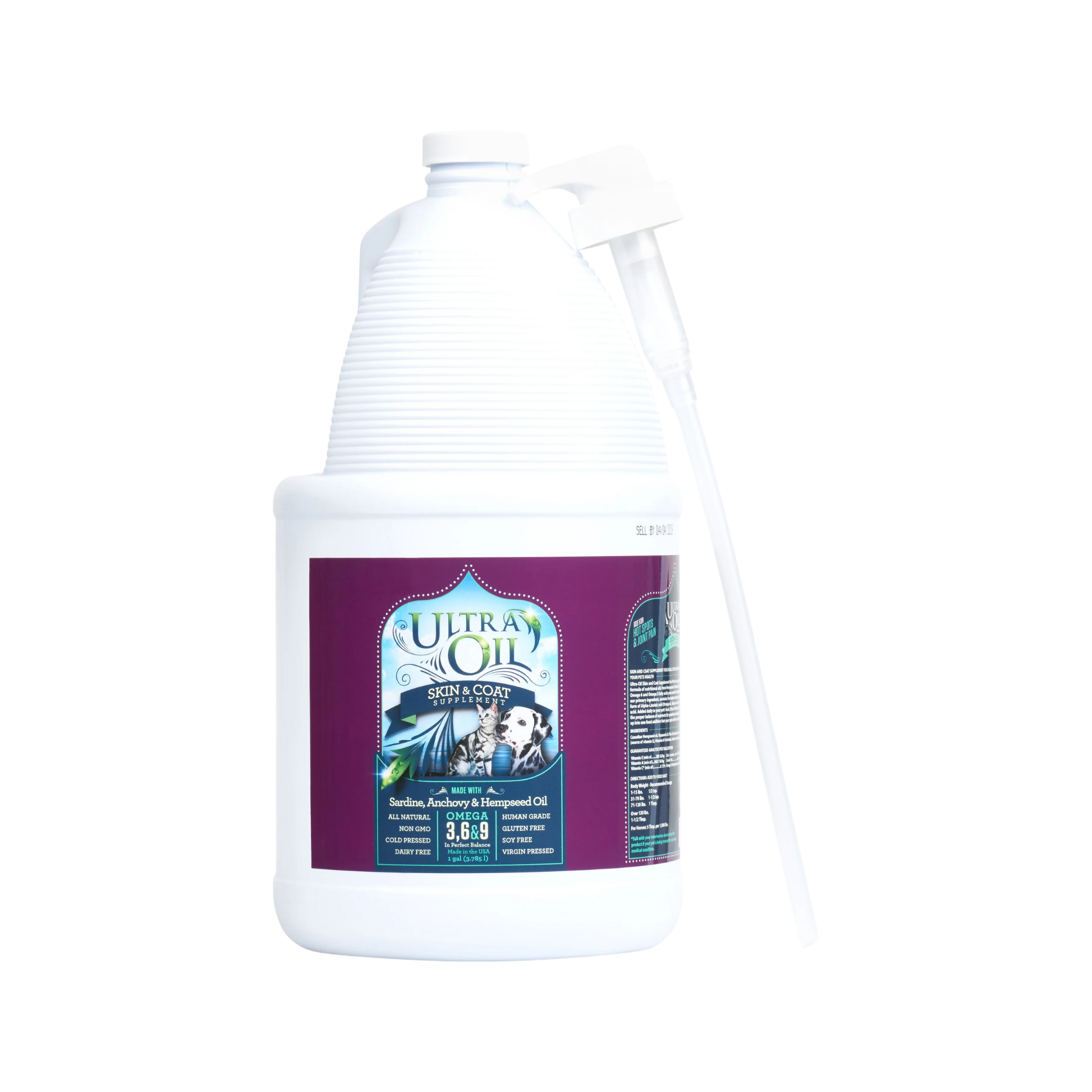 Ultra Oil Skin and Coat Supplement For Dogs and Cats