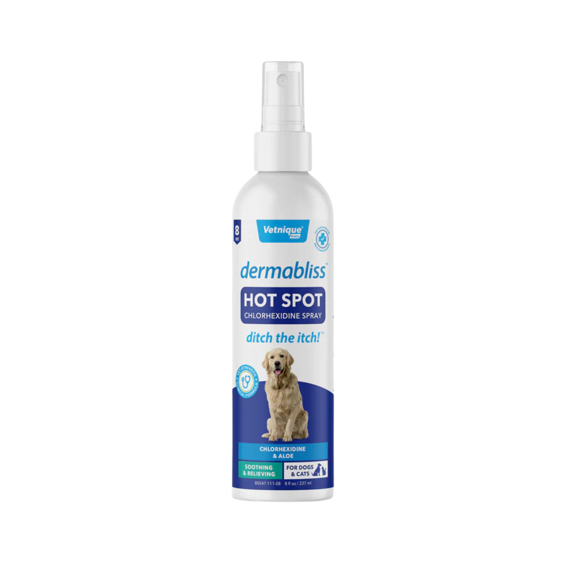 Vetnique Dermabliss Hot Spot Medicated Spray for Dogs & Cats