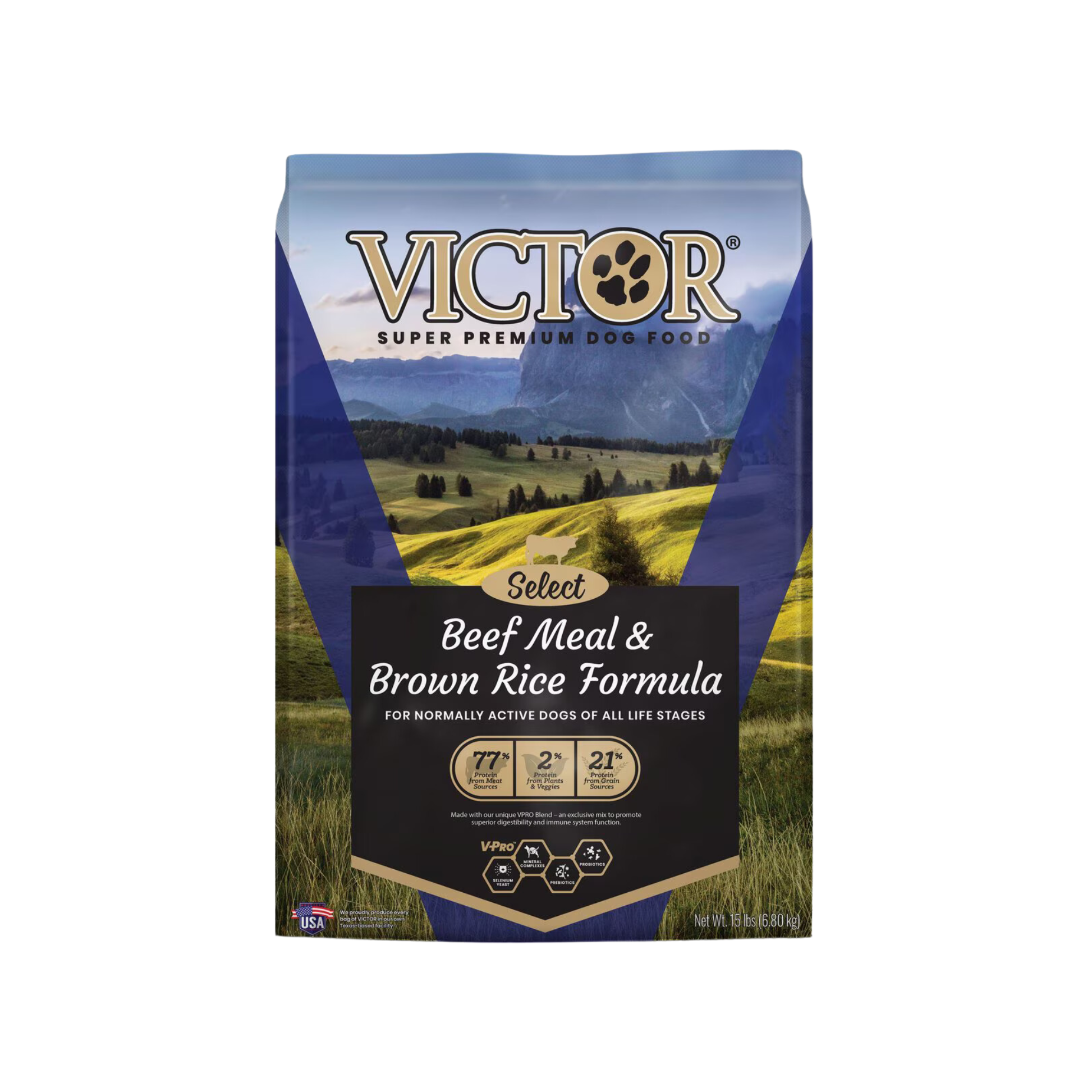 Victor Select Beef Meal & Brown Rice Formula Dry Dog Food