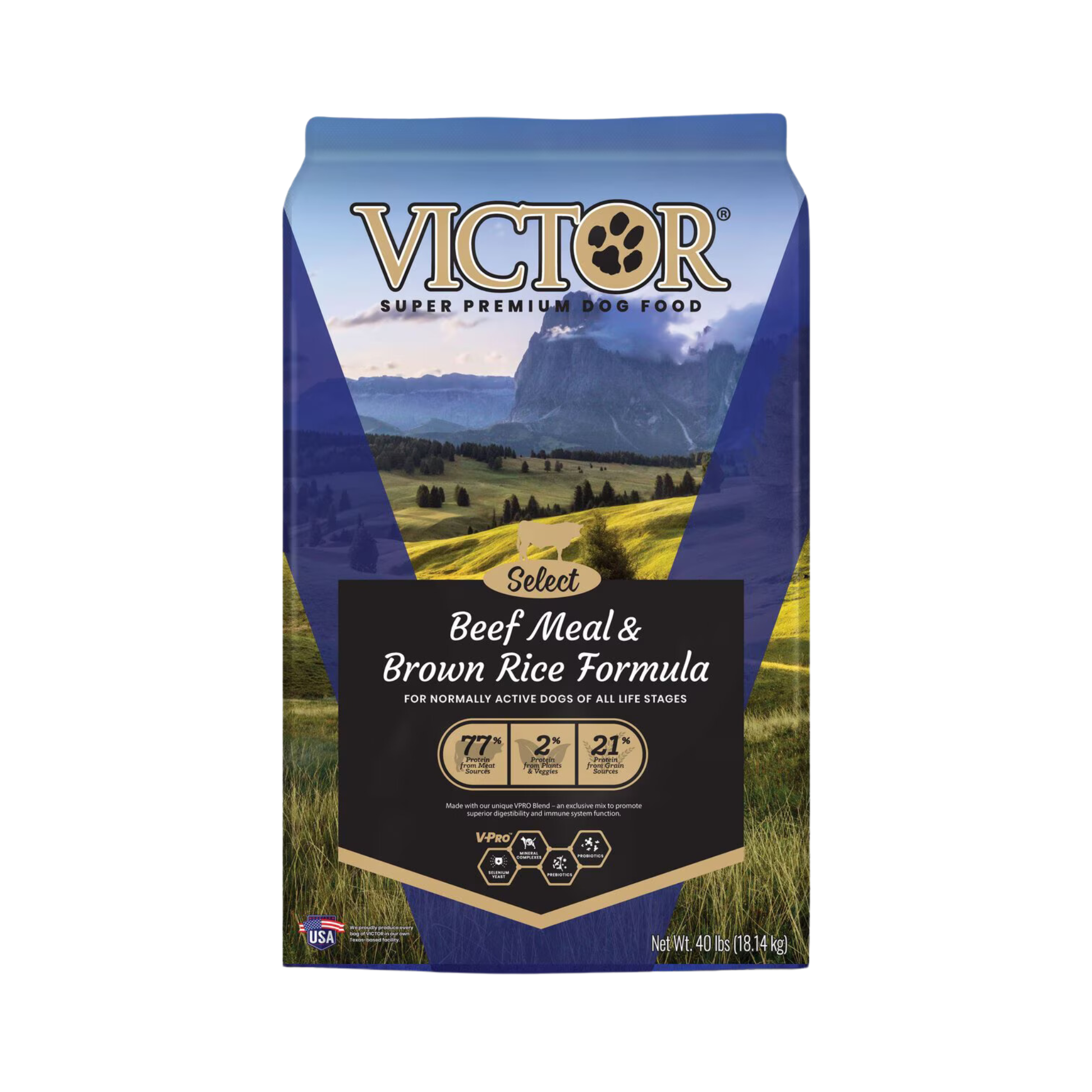 Victor Select Beef Meal & Brown Rice Formula Dry Dog Food