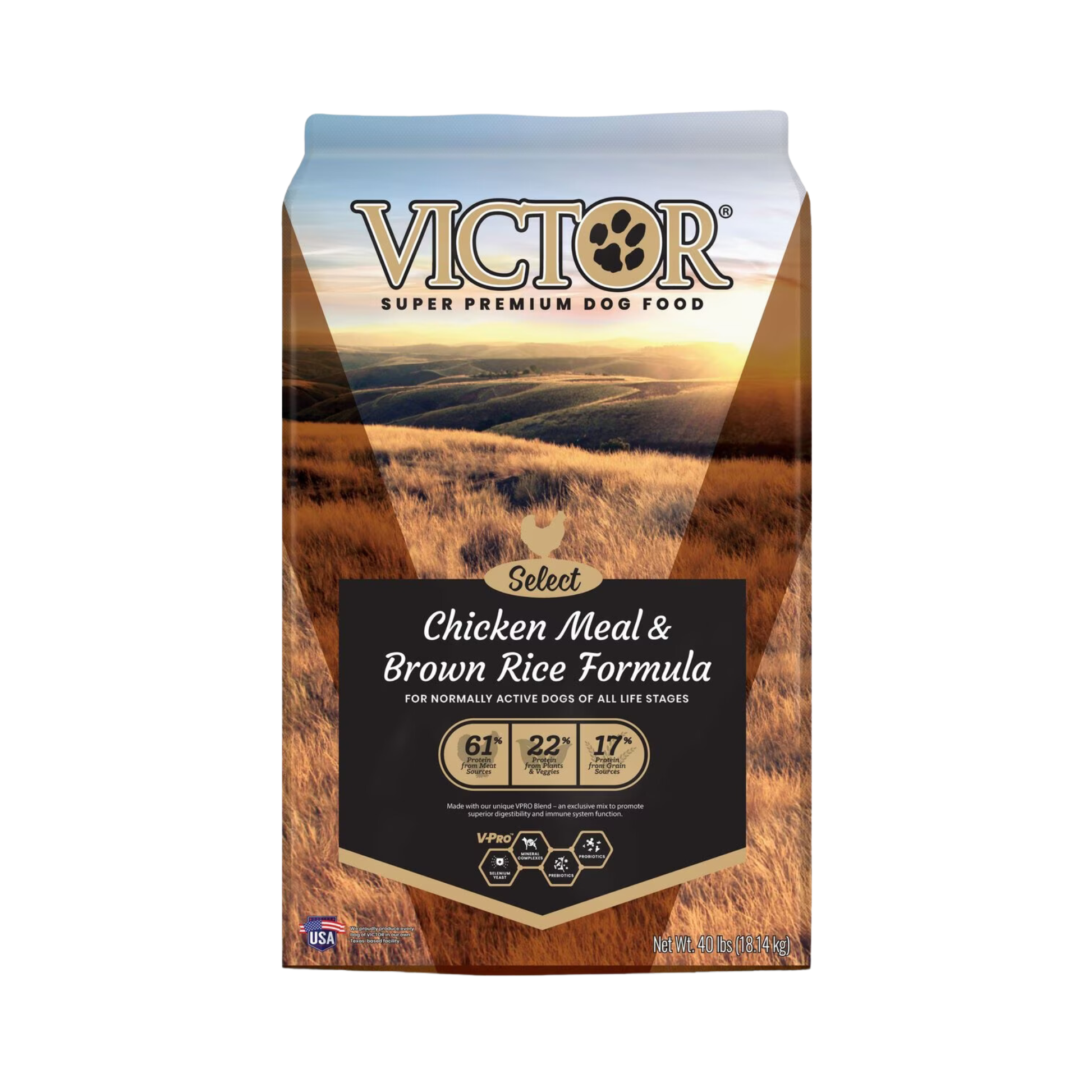 Victor Select Chicken Meal & Brown Rice Formula Dry Dog Food