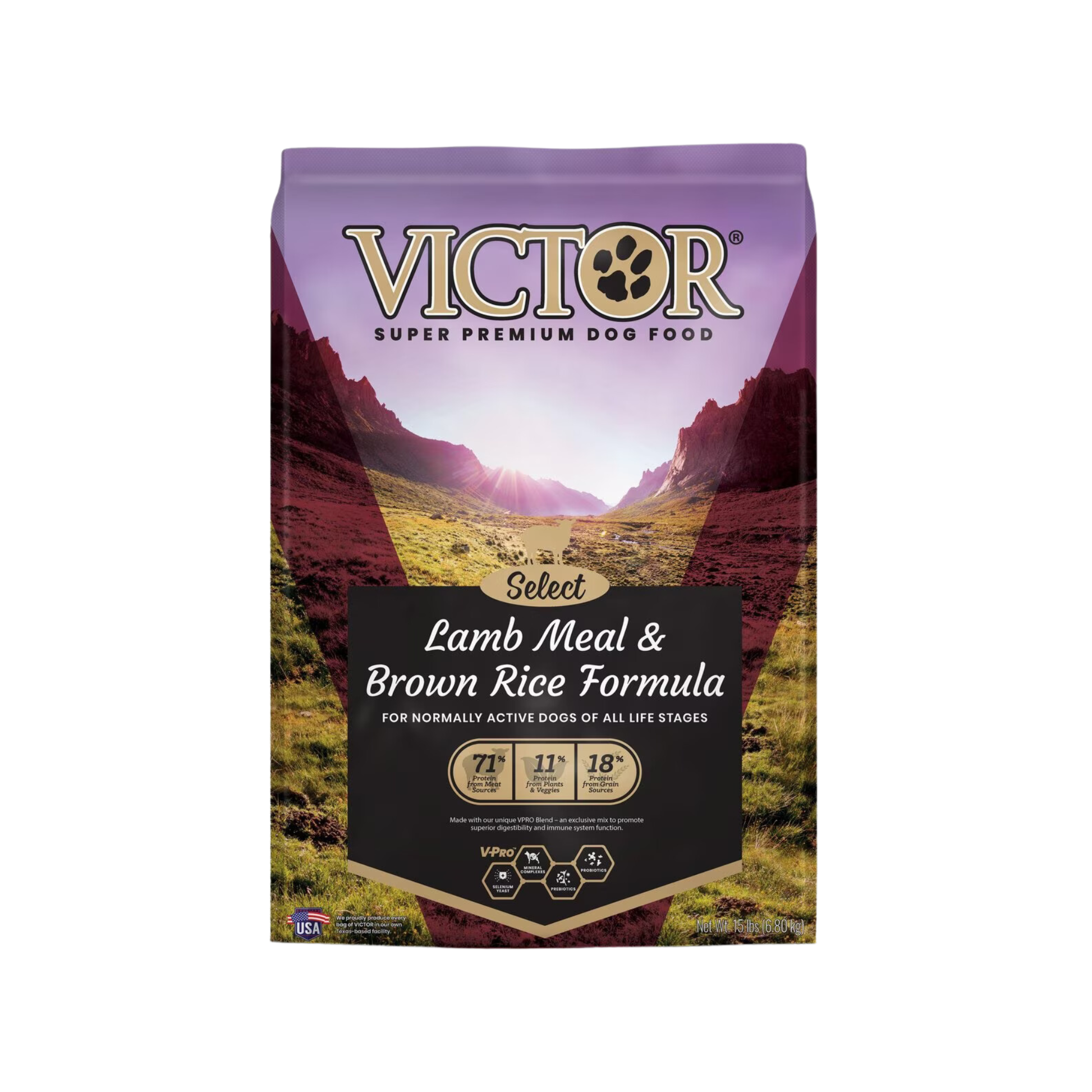 Victor Select Lamb Meal & Brown Rice Formula Dry Dog Food