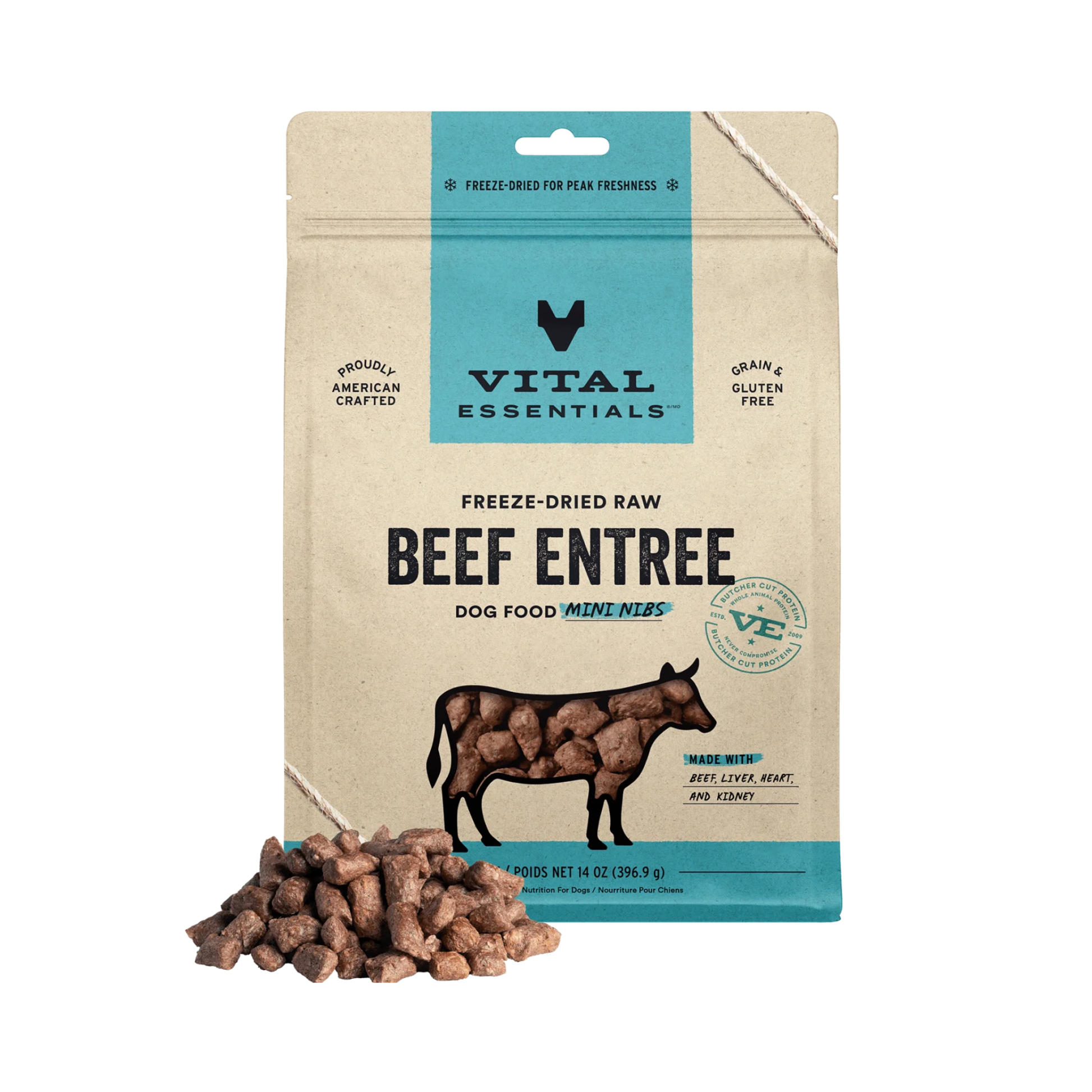 Vital Essentials Freeze-Dried Raw Mini Nibs Dog Treats