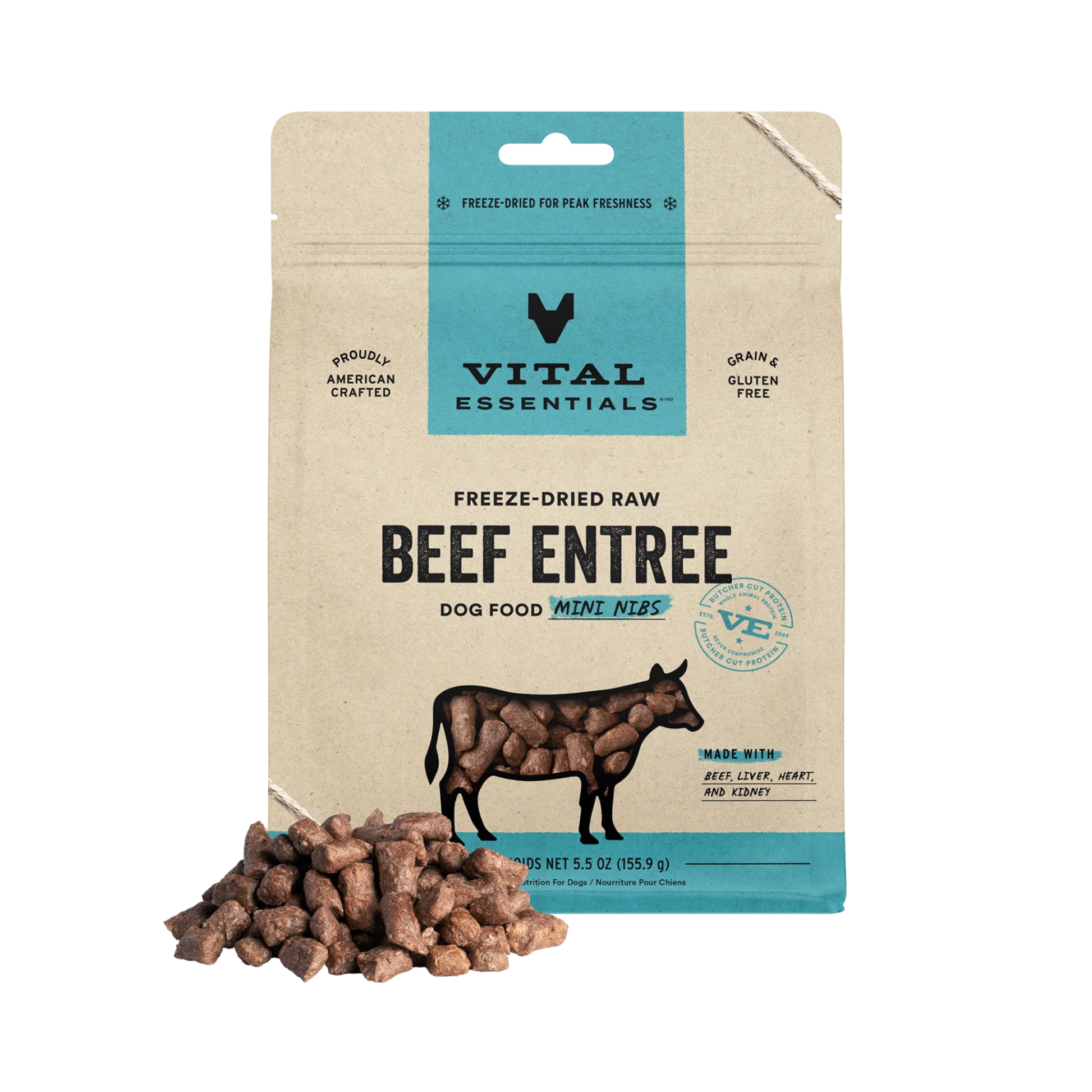 Vital Essentials Freeze-Dried Raw Mini Nibs Dog Treats