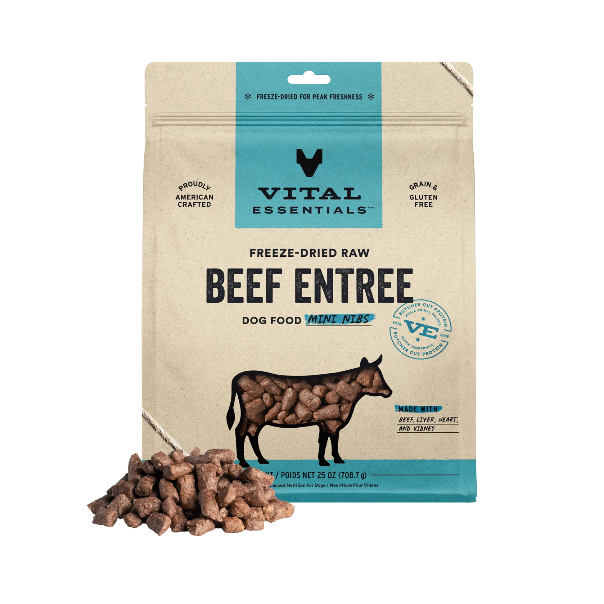 Vital Essentials Freeze-Dried Raw Mini Nibs Dog Treats