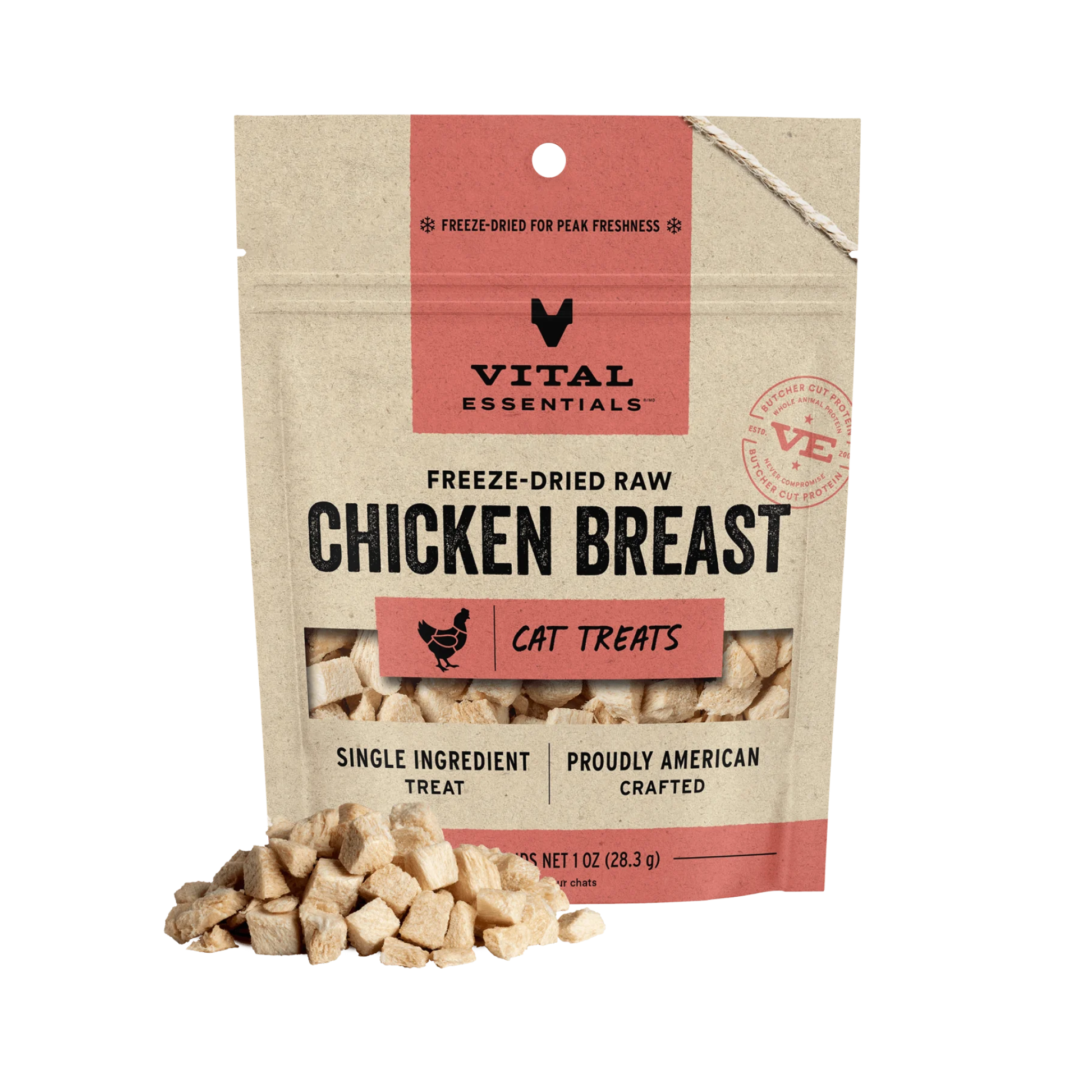Vital Essentials Freeze-Dried Raw Chicken Breast Cat Treats