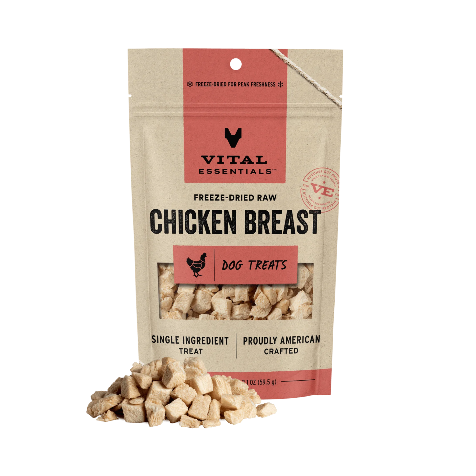 Vital Essentials Freeze-Dried Raw Chicken Breast Dog Treats