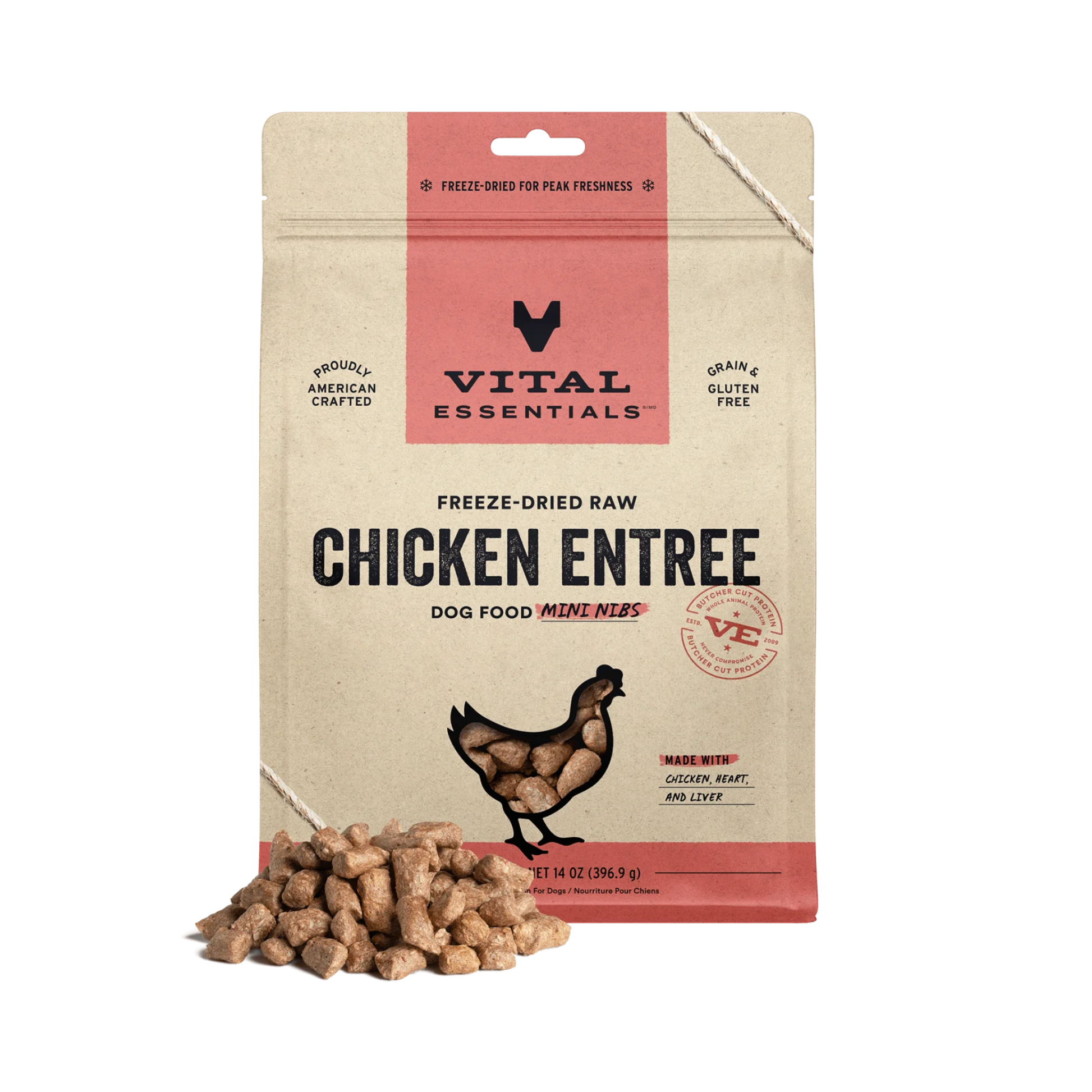 Vital Essentials Freeze-Dried Raw Mini Nibs Dog Treats