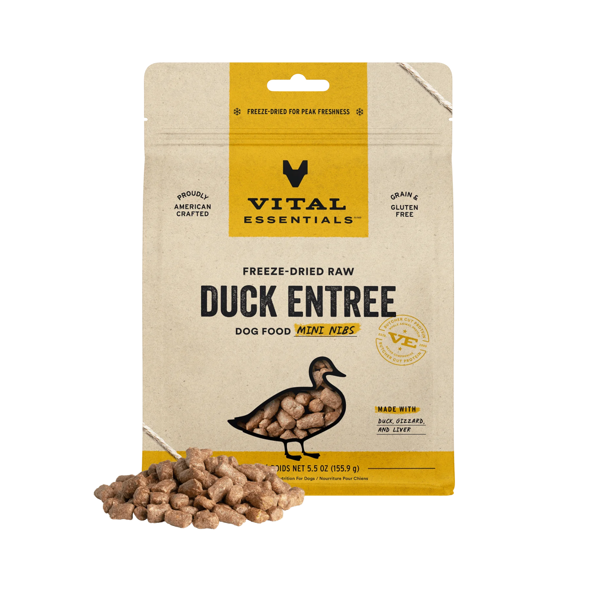 Vital Essentials Freeze-Dried Raw Mini Nibs Dog Treats