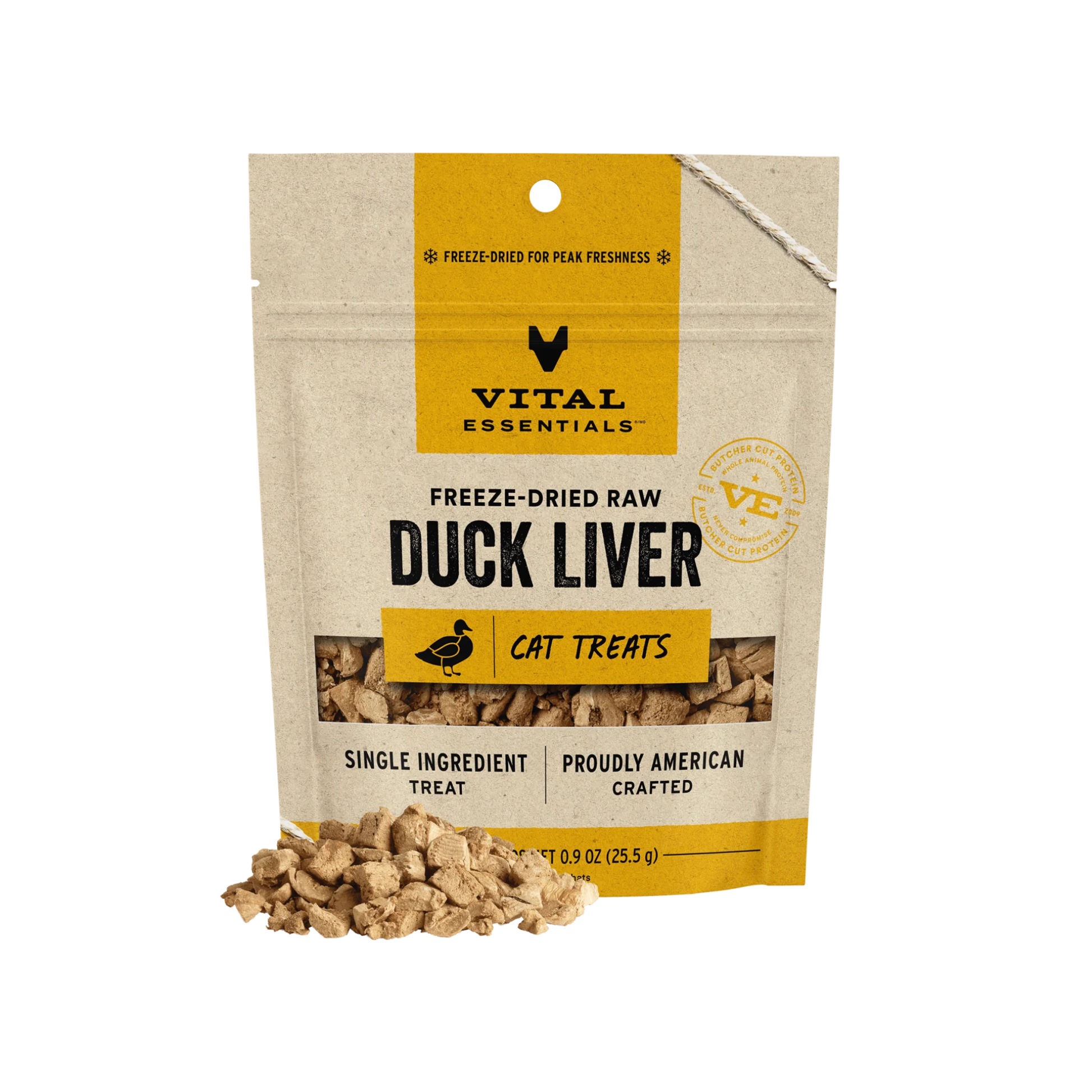 Vital Essentials Freeze-Dried Raw Duck Liver Cat Treats