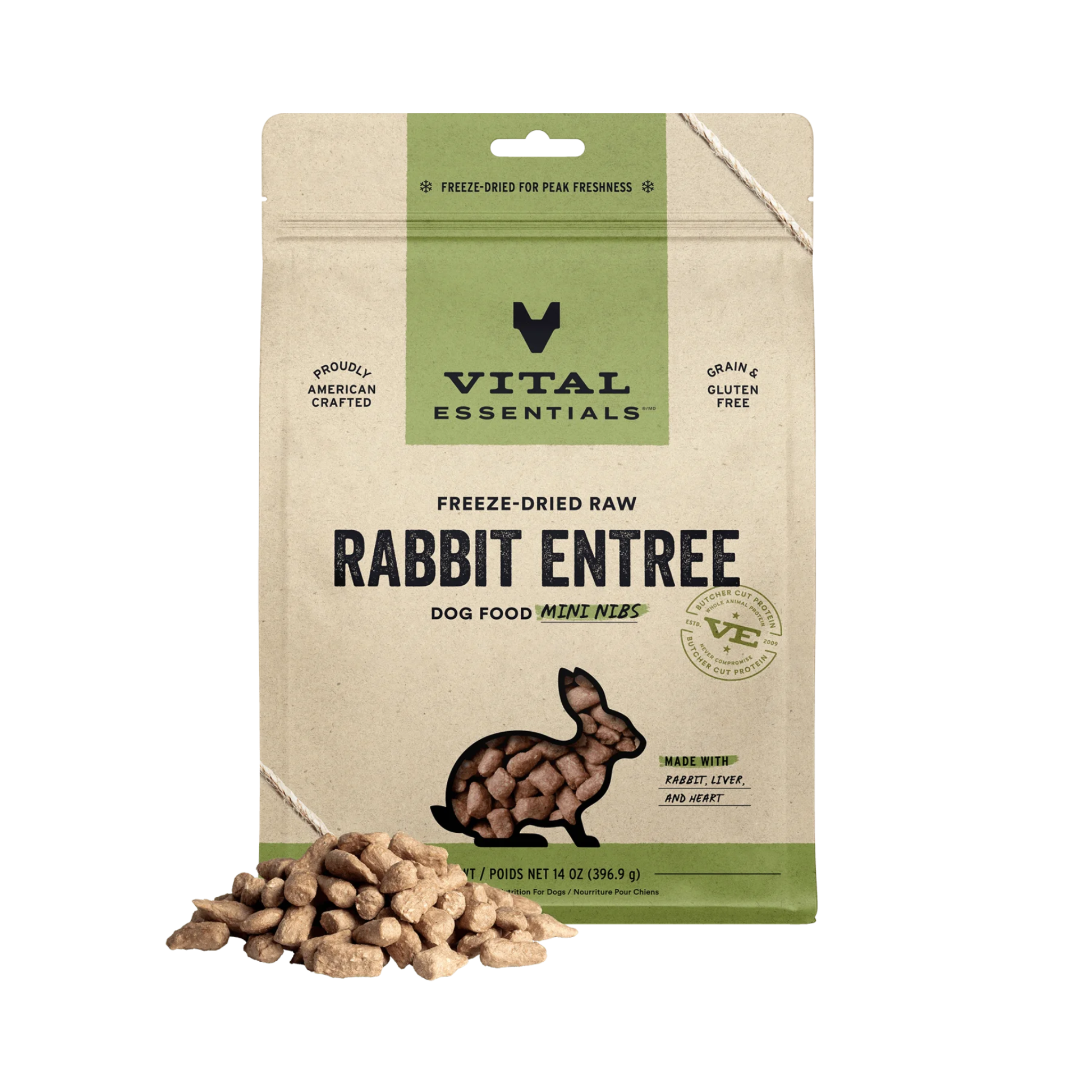 Vital Essentials Freeze-Dried Raw Mini Nibs Dog Treats