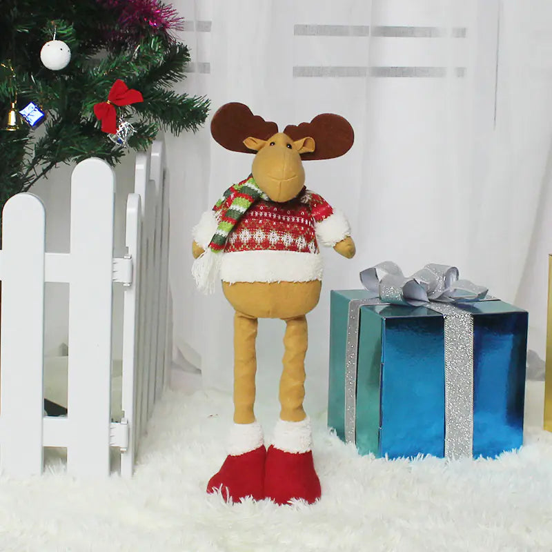 Festive Flex Santa Figurine - Holiday Cheer Decor