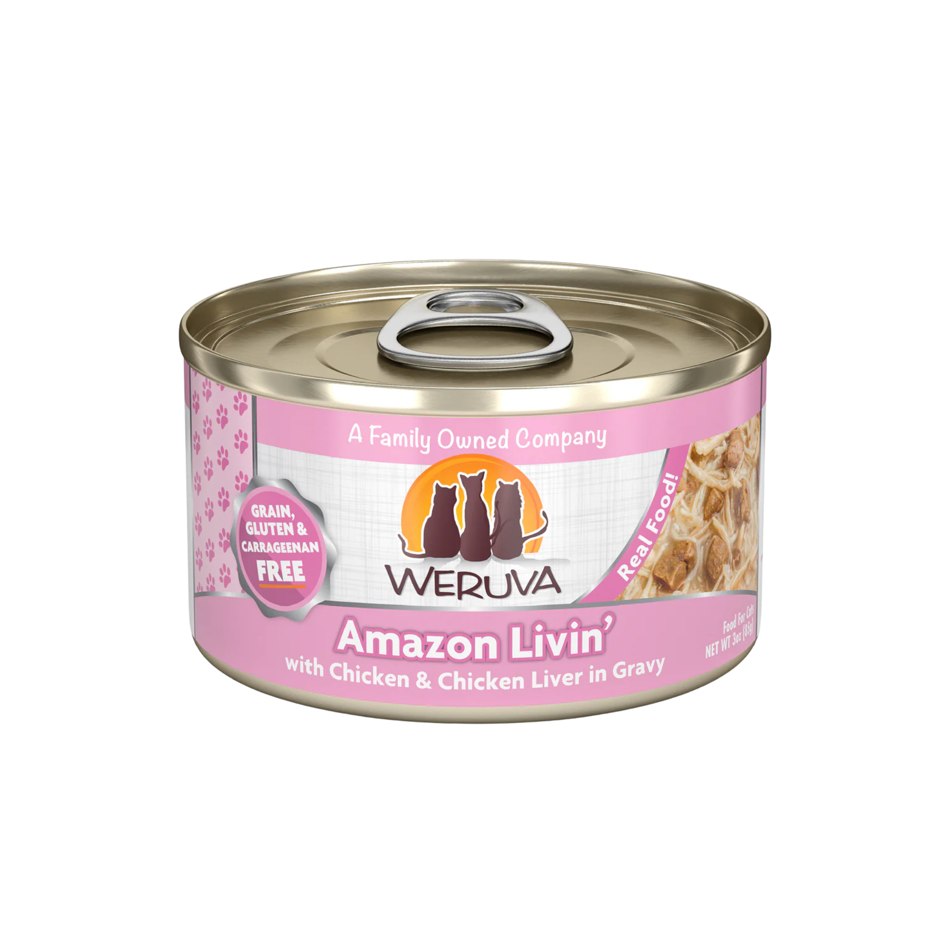 Weruva Amazon Livin' Chicken & Chicken Liver in Gravy Cat Food