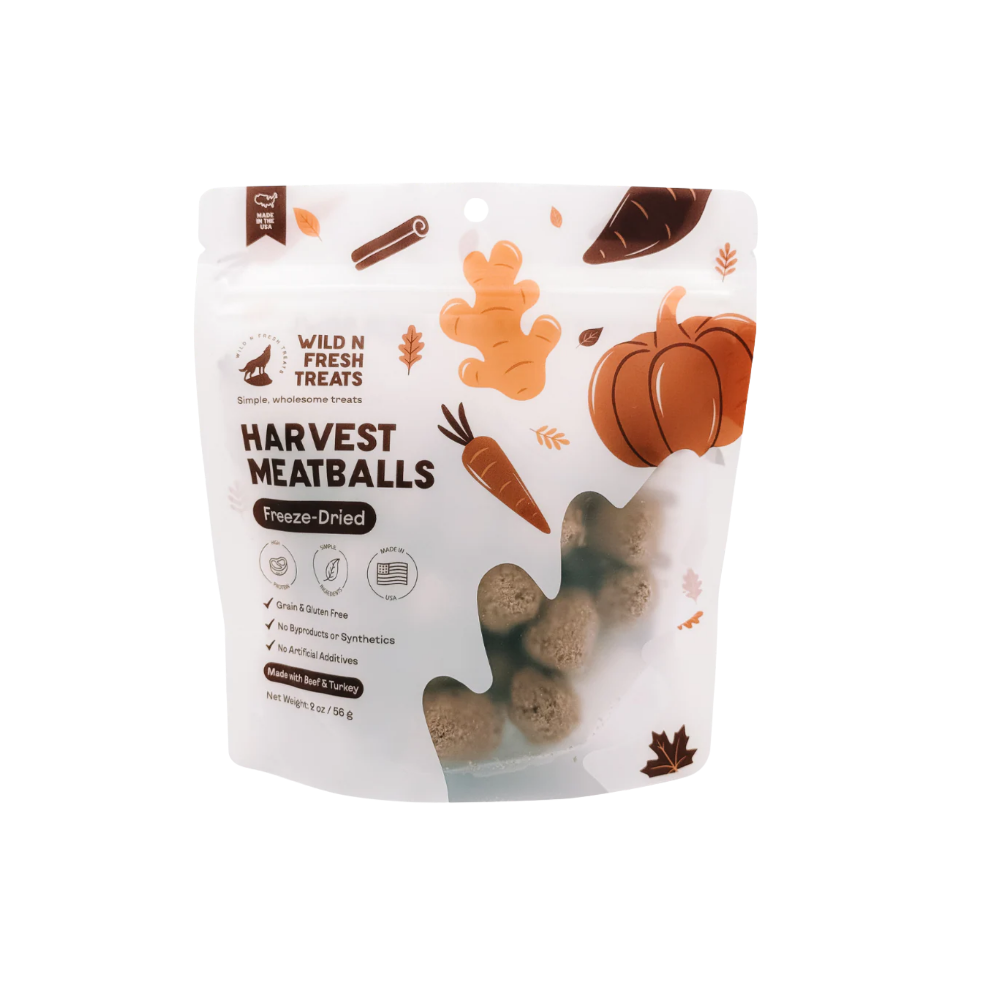 Wild N Fresh Freeze-Dried Harvest Meatballs