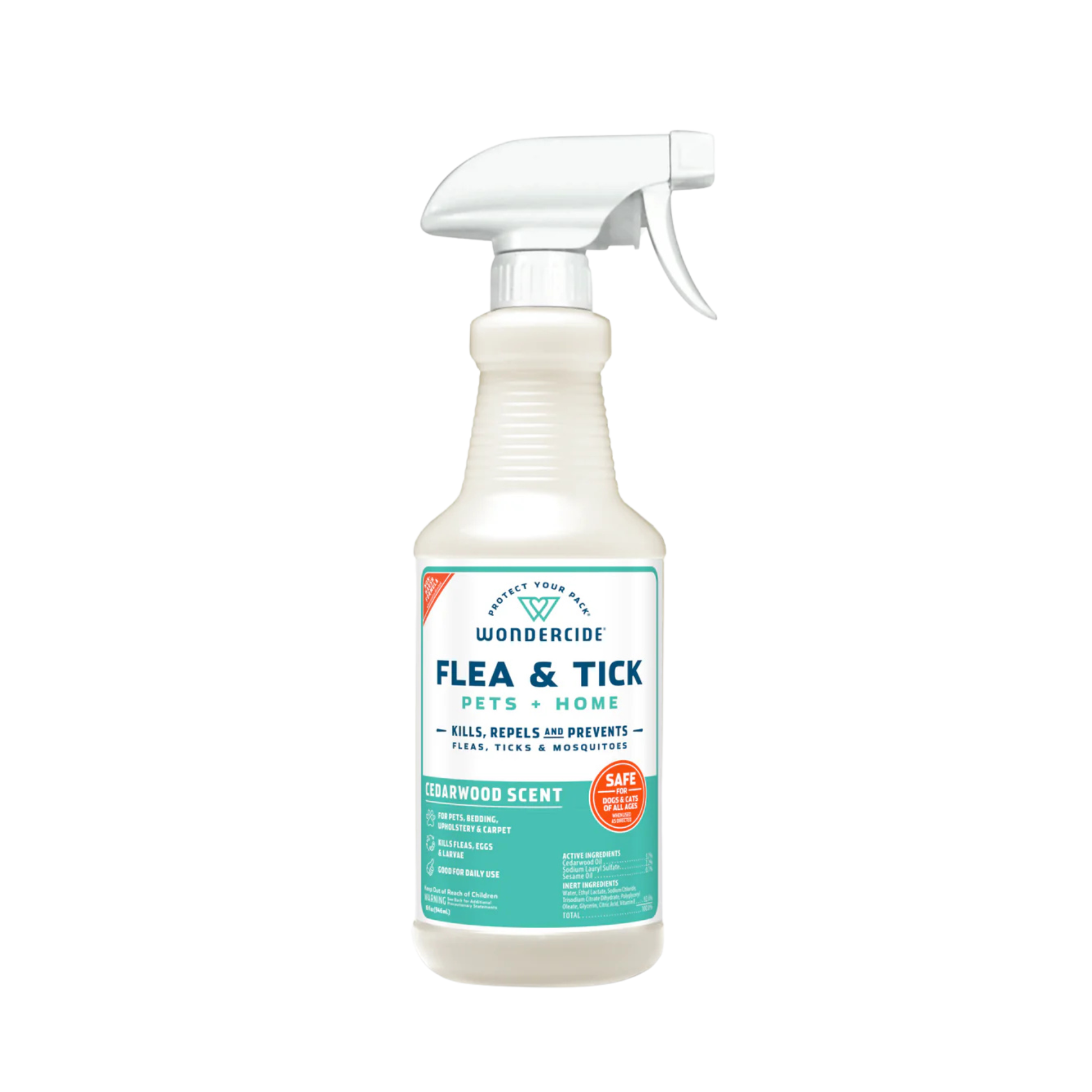 Wondercide Flea & Tick Spray for Pets + Home with Natural Essential Oils
