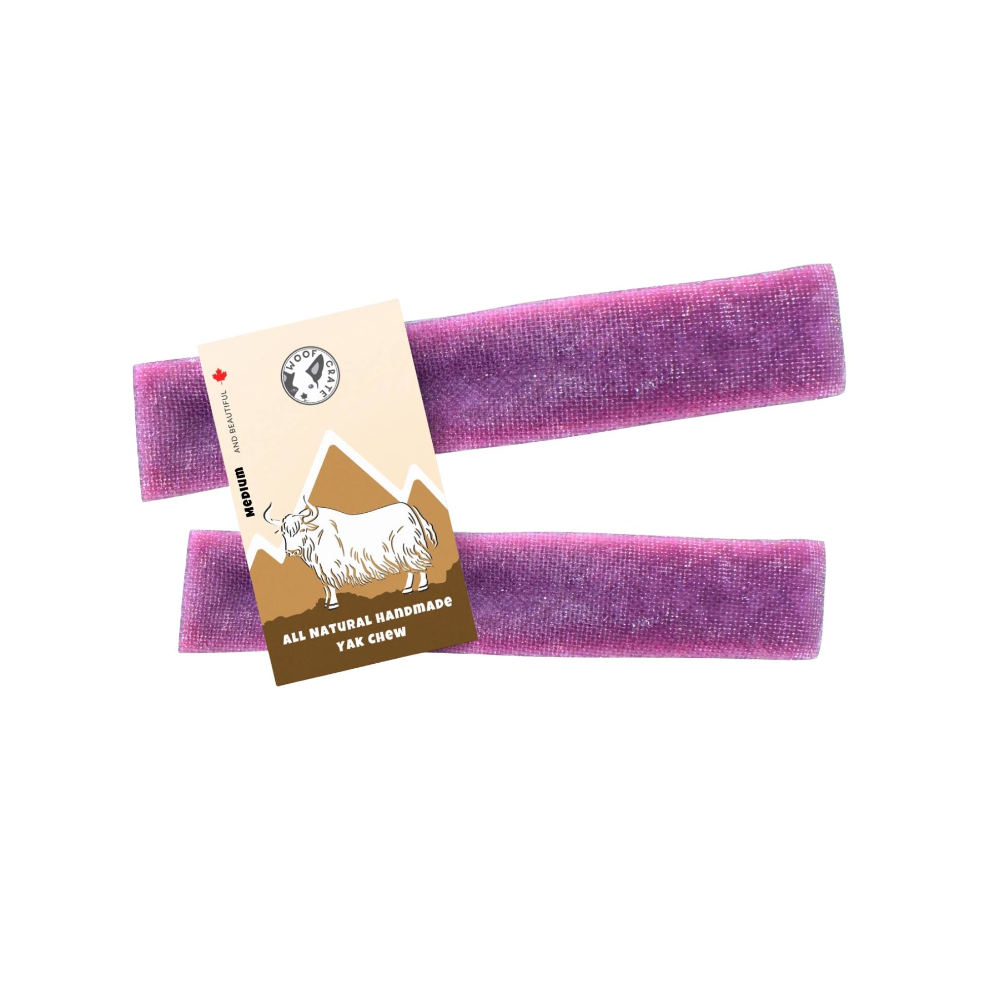 Woof Crate Medium Blueberry Himalayan Yak Chew