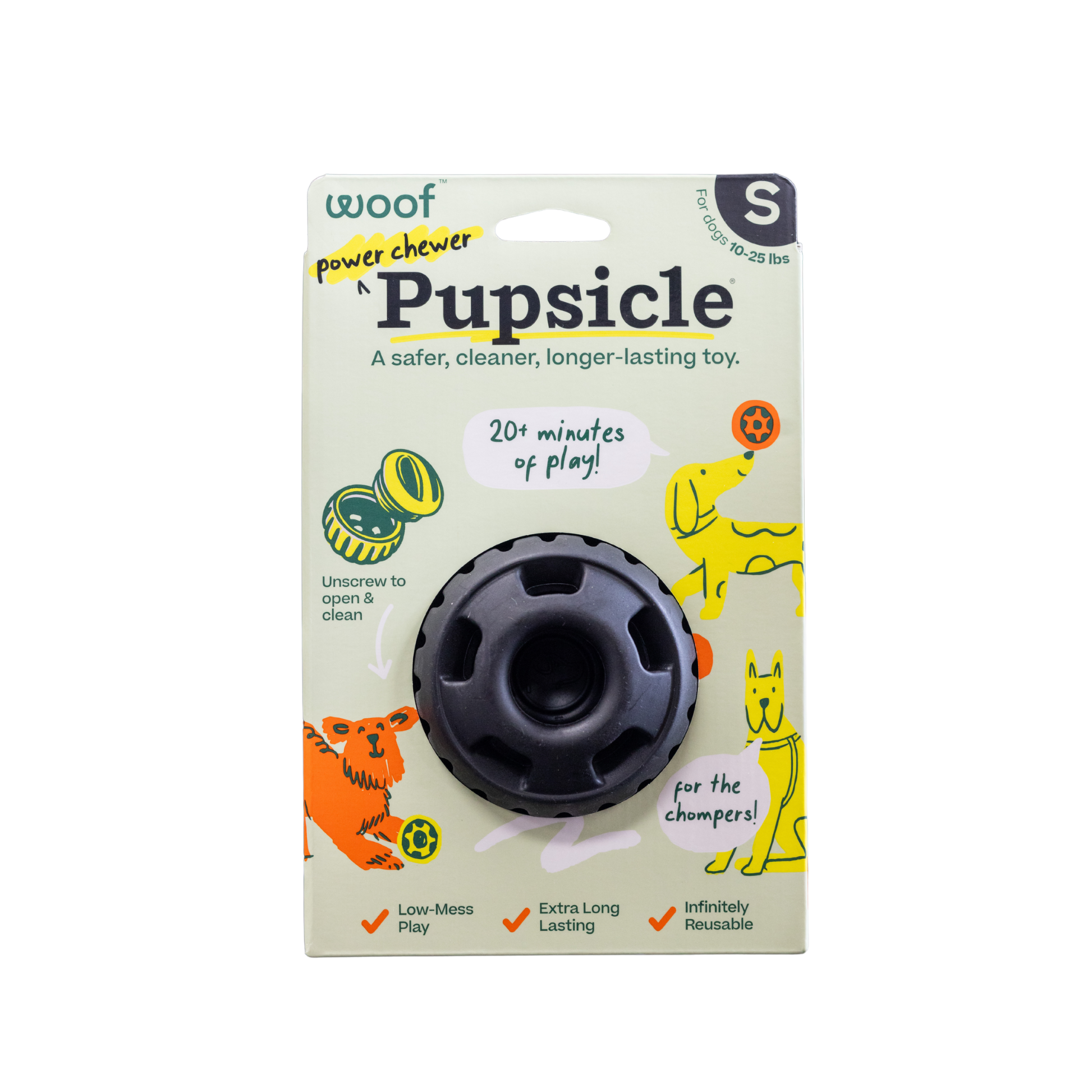 Woof Power Chewer Pupsicle Enrichment Toy