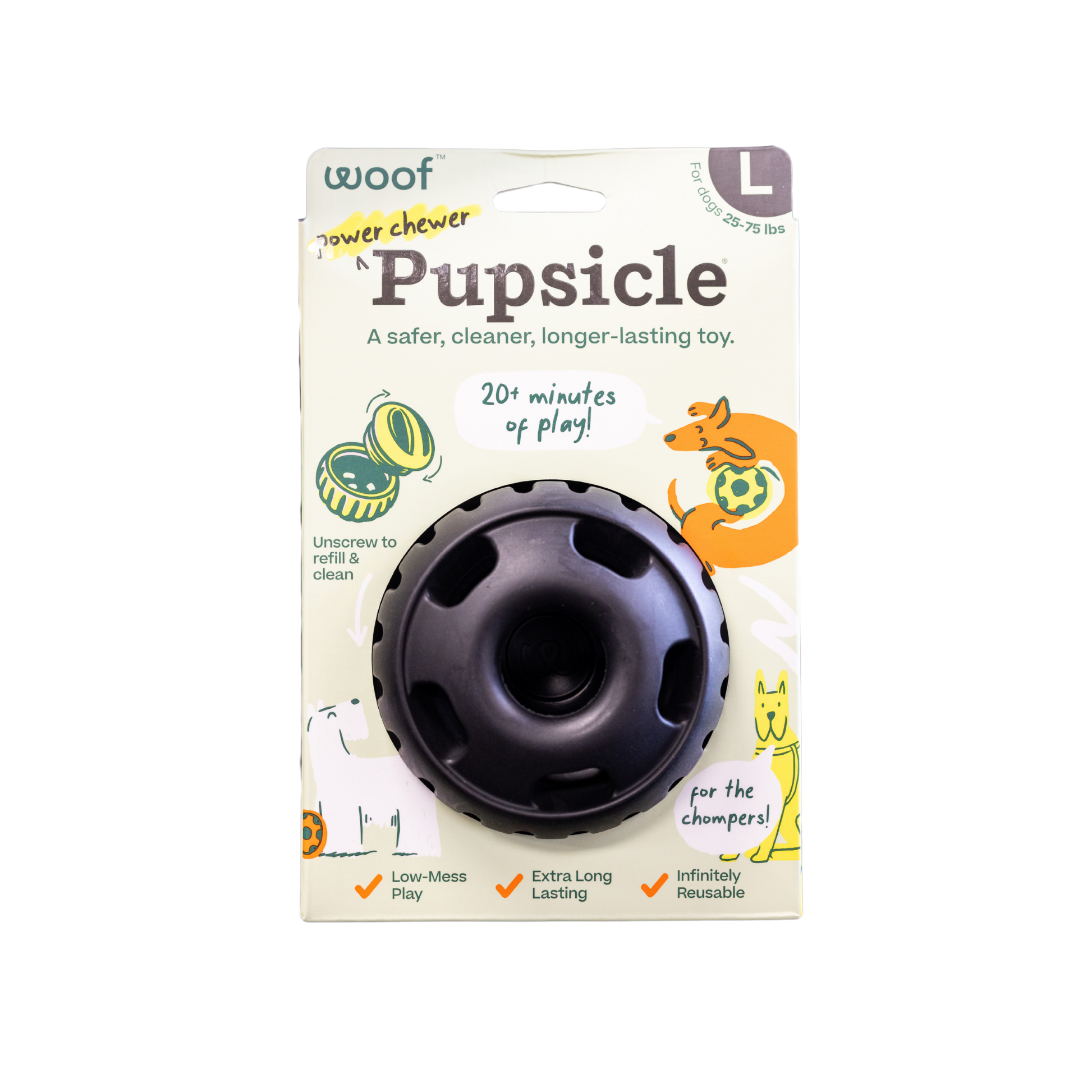 Woof Power Chewer Pupsicle Enrichment Toy