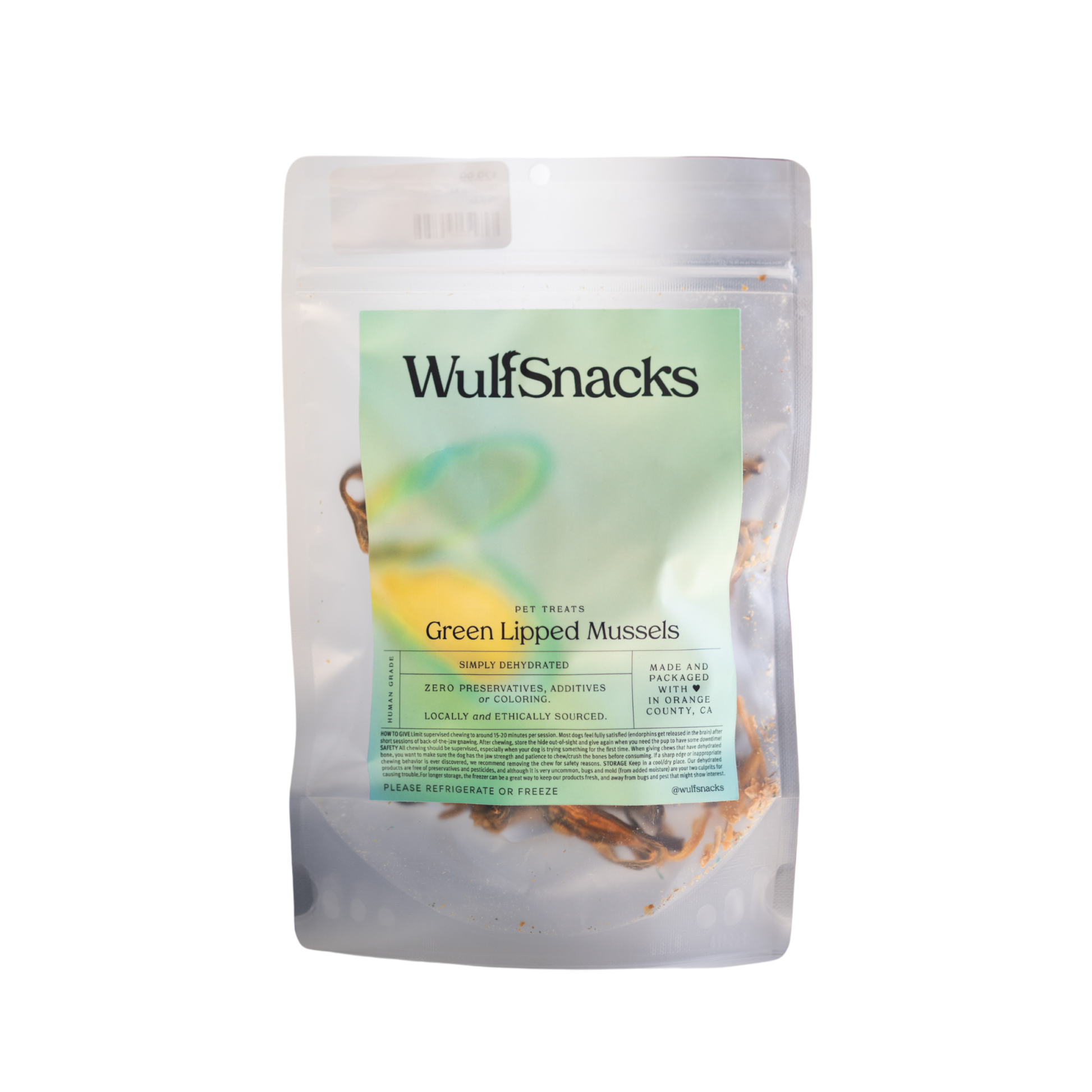 WulfSnacks Dehydrated Whole Green Lipped Mussels
