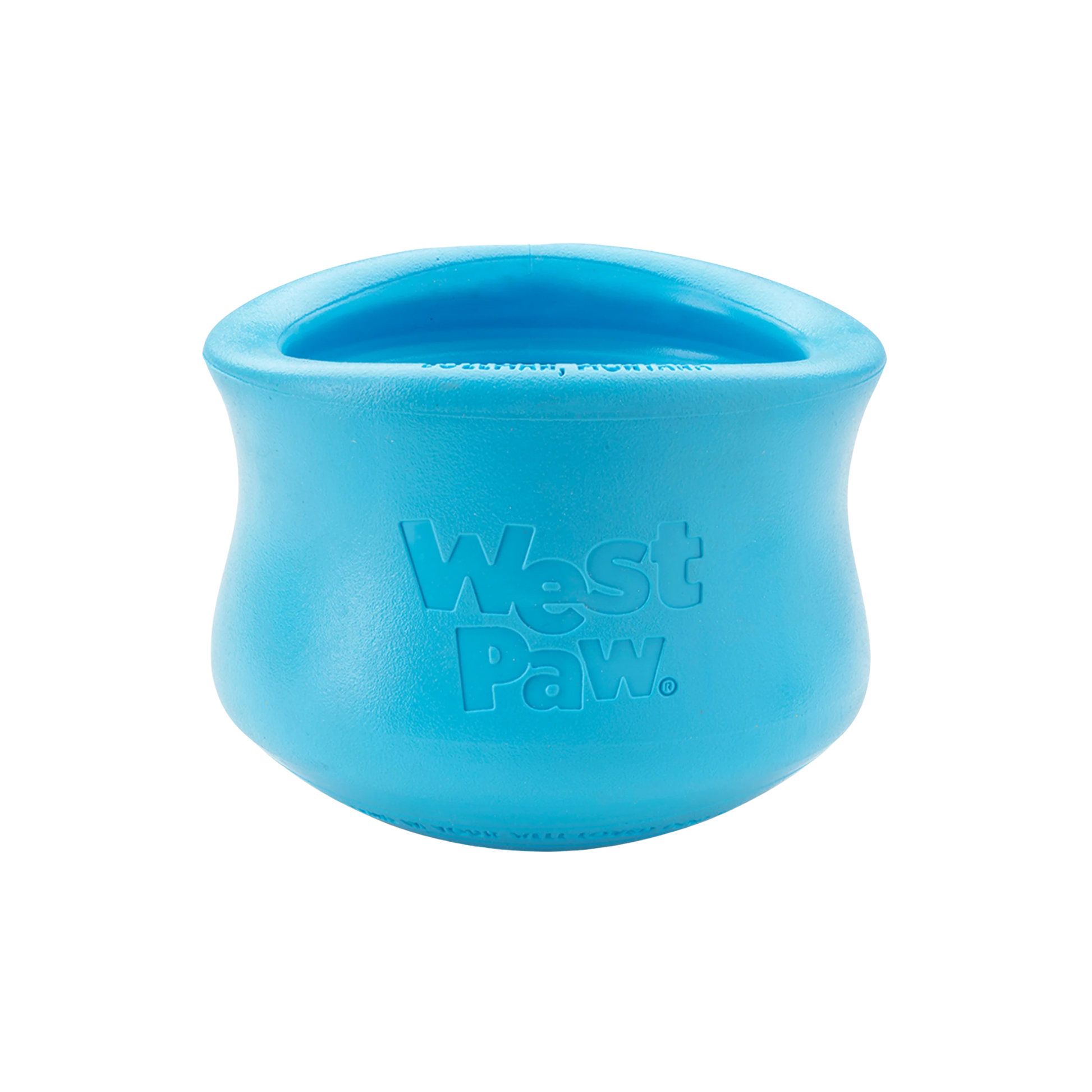 West Paw Aqua Blue Topple Enrichment Toy