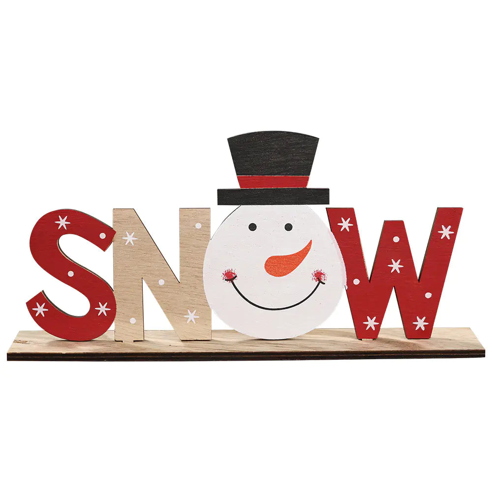 Festive Wooden Letter Decor