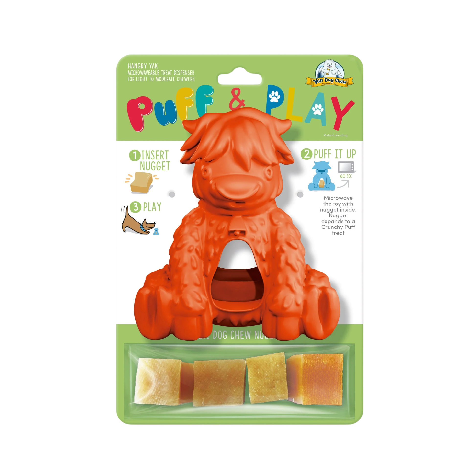 Yeti Dog Chew Puff & Play Hungry Yak