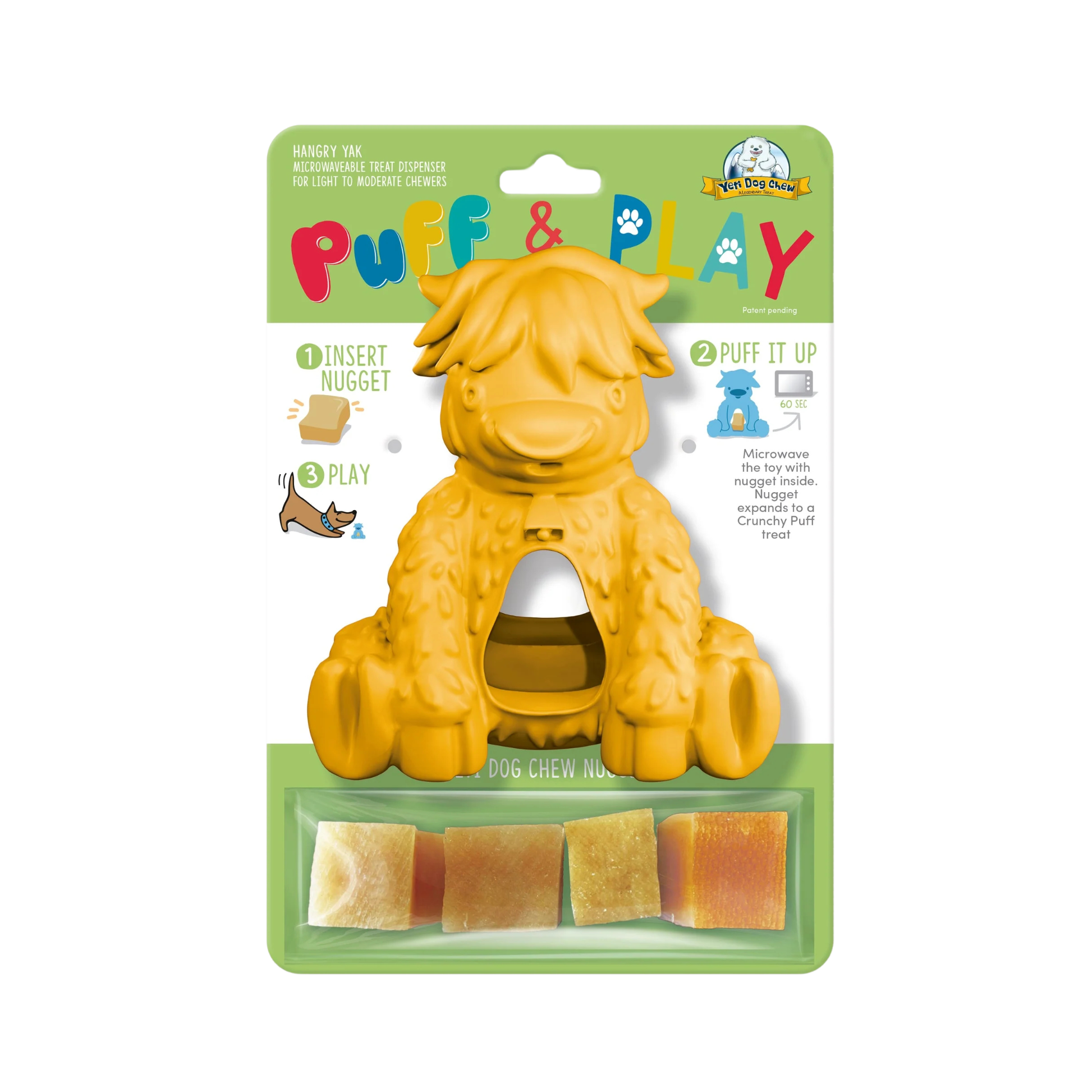 Yeti Dog Chew Puff & Play Hungry Yak