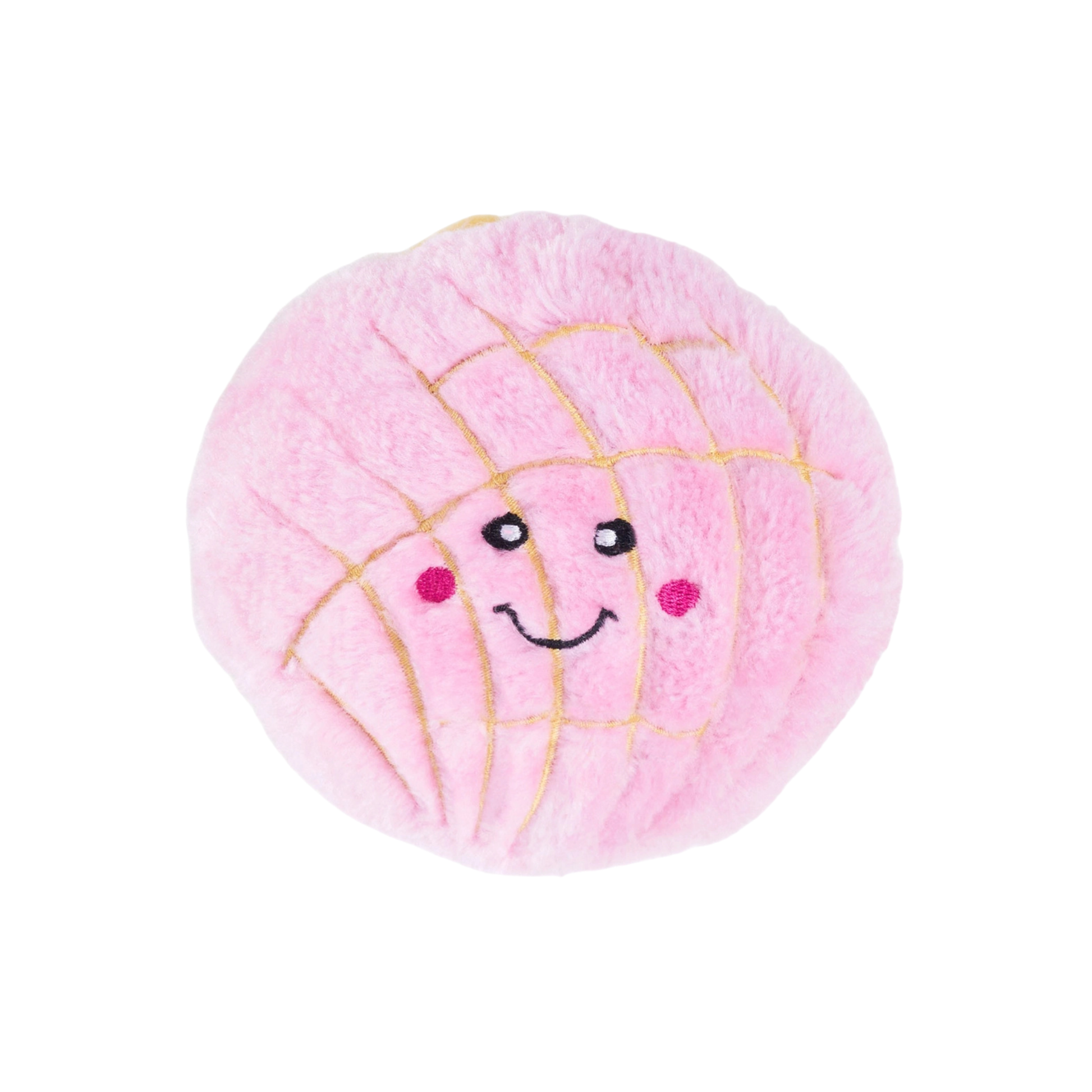 Zippy Paws Nomnomz Pink Pan Dulce Dog Toy