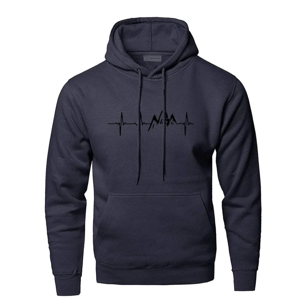Men's Warm Comfortable Polyester Hoodie