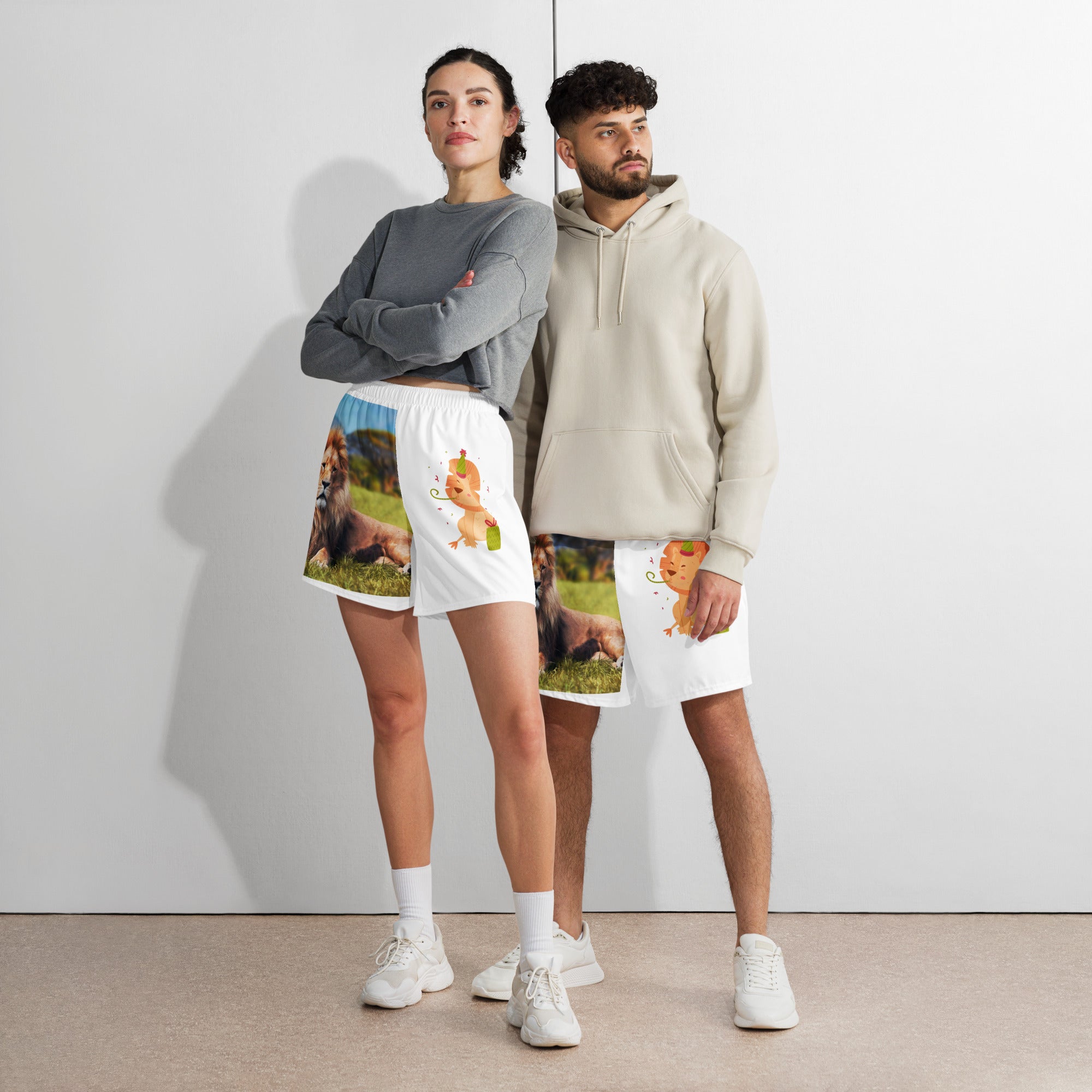 All-Over Print Unisex Athletic Long Shorts