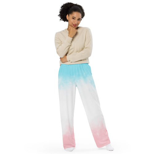 All-over print unisex wide-leg pants
