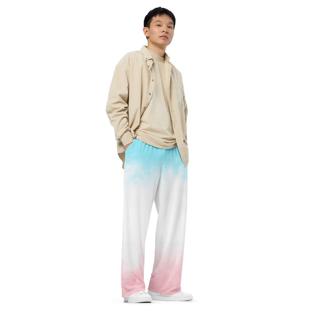 All-over print unisex wide-leg pants