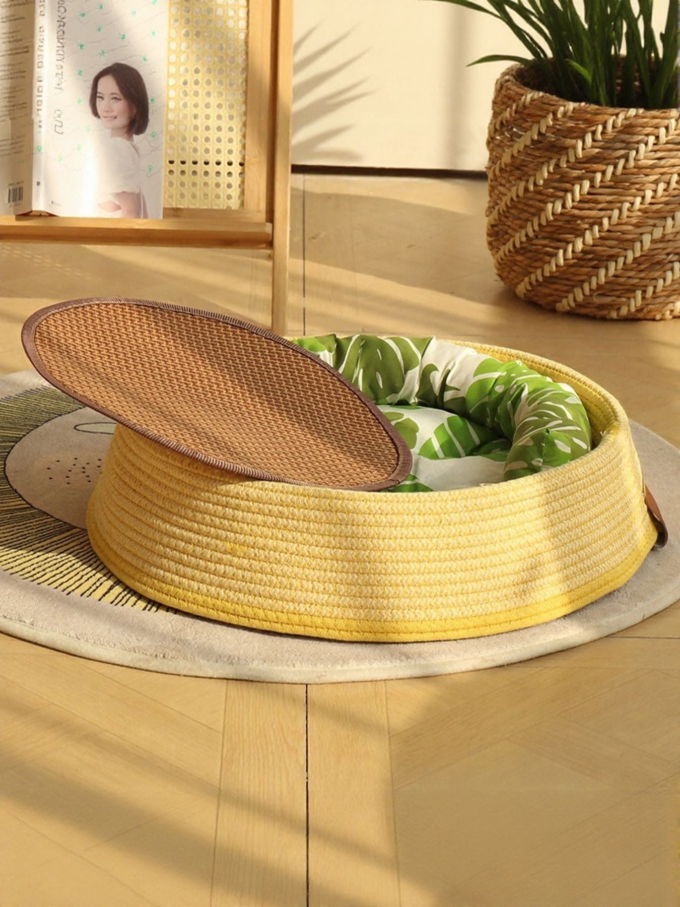 Woven Rattan Pet Nest