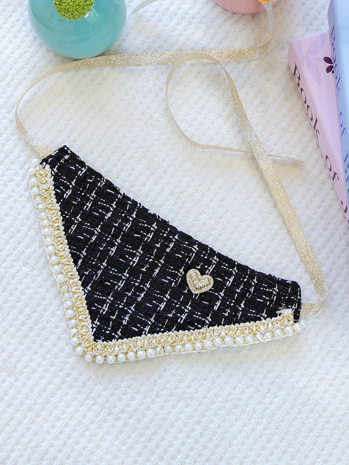 Triangle Tweed Pet Scarf