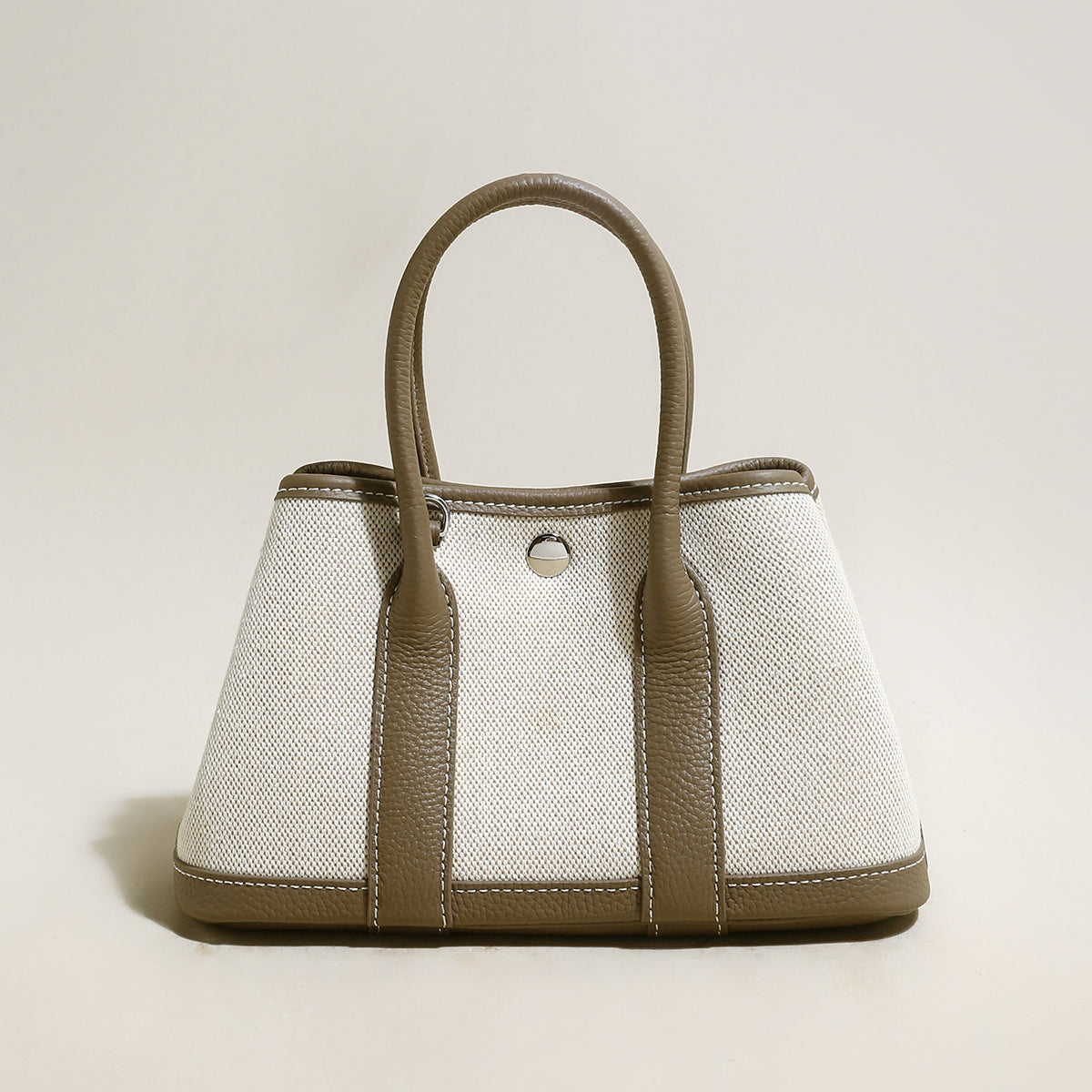 Carefree Canvas and Leather Top Handle Bag
